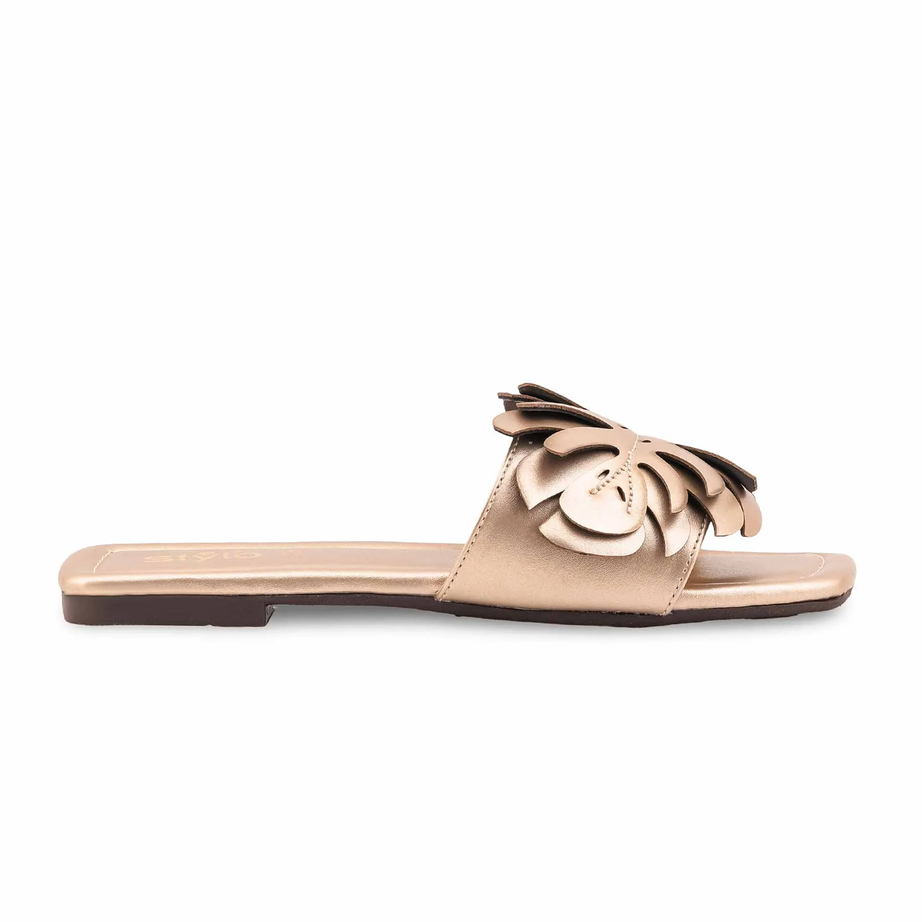 Golden Casual Slipper For Women CL2240 - Image 2