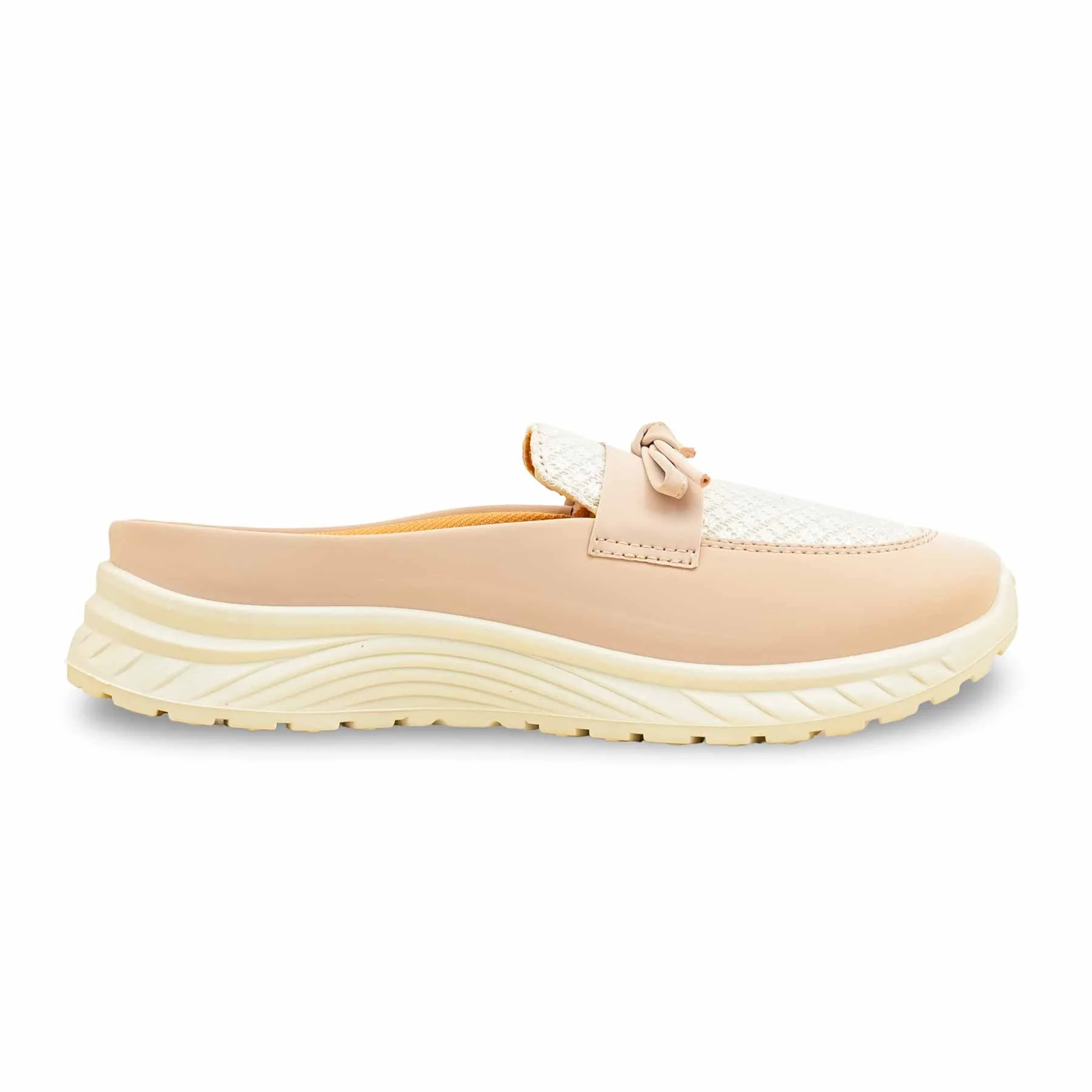 Golden Casual Sneaker For Ladies AT9108 - Image 2