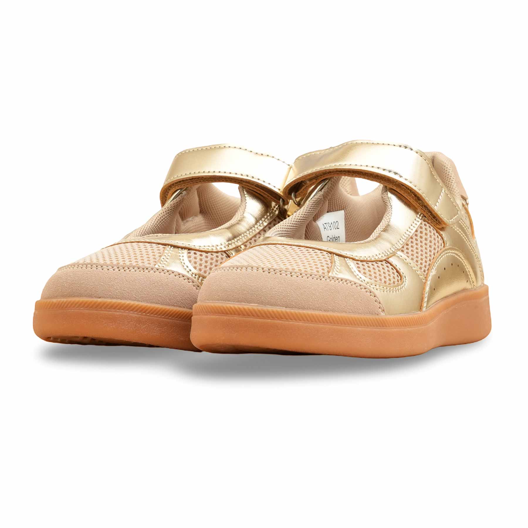 Golden Casual Sneaker For Women AT9102 - Image 3