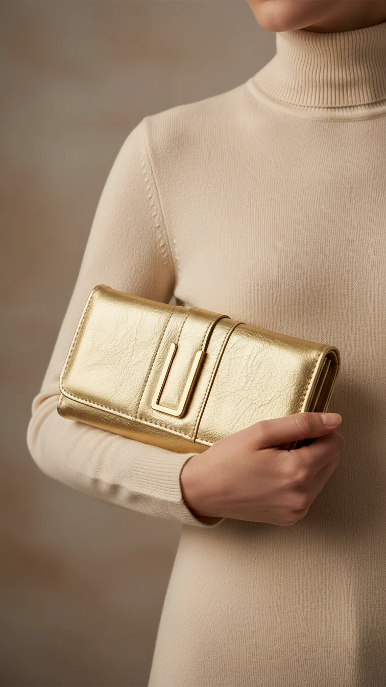 Golden Casual Wallet For Women P70960