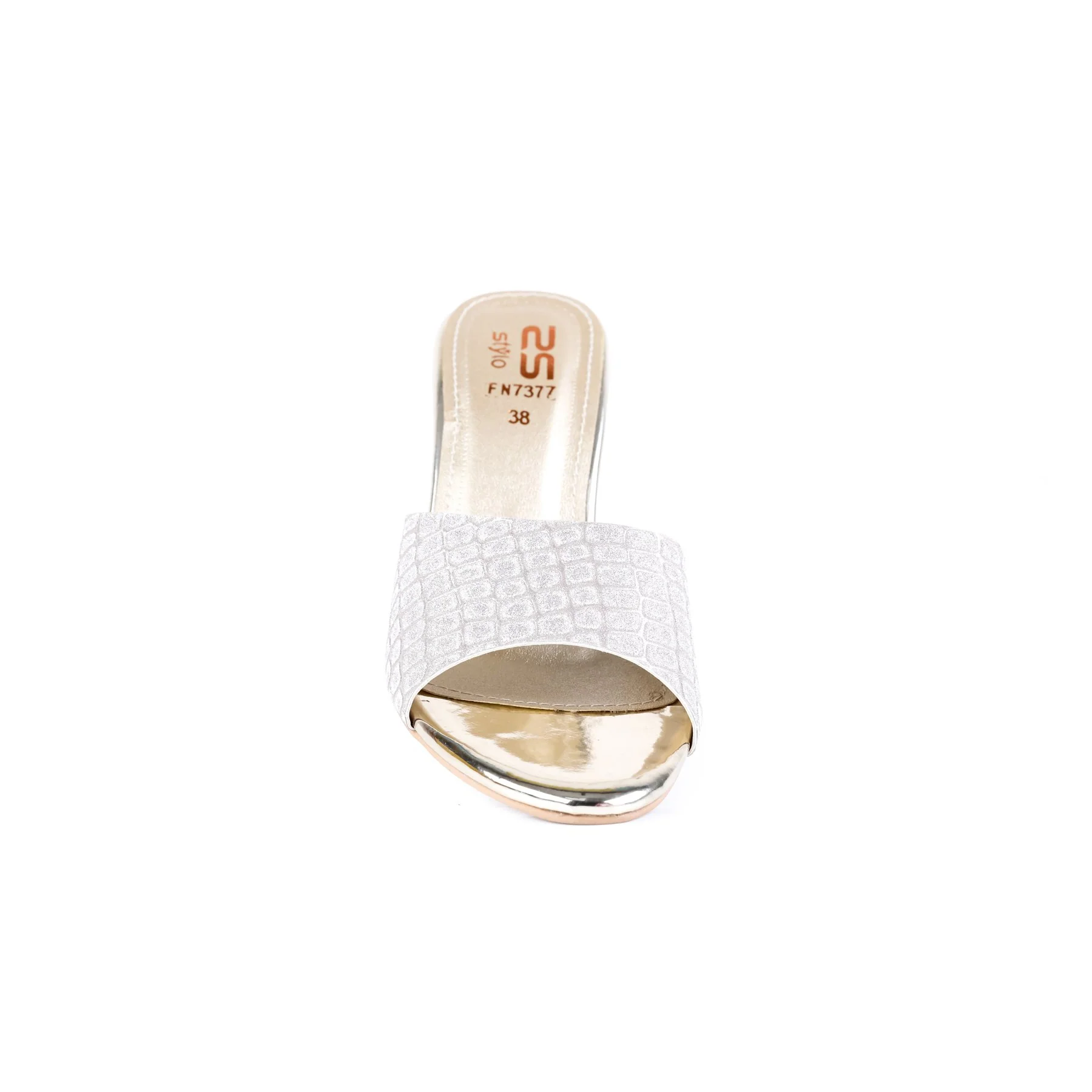 Golden Color Fancy Slippers FN7377 - Image 3