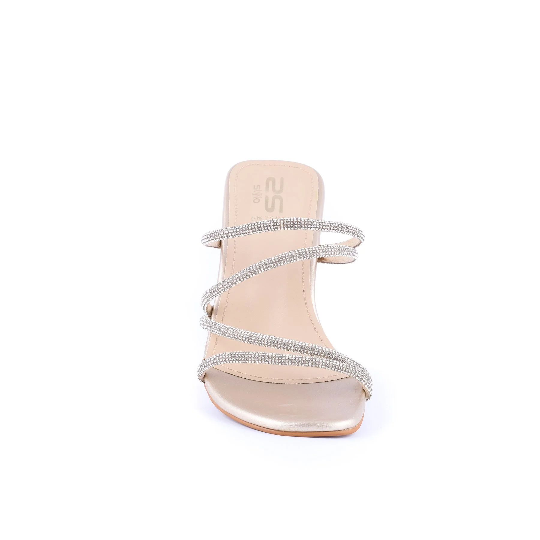 Golden Color Fancy Slippers FN7395 - Image 3