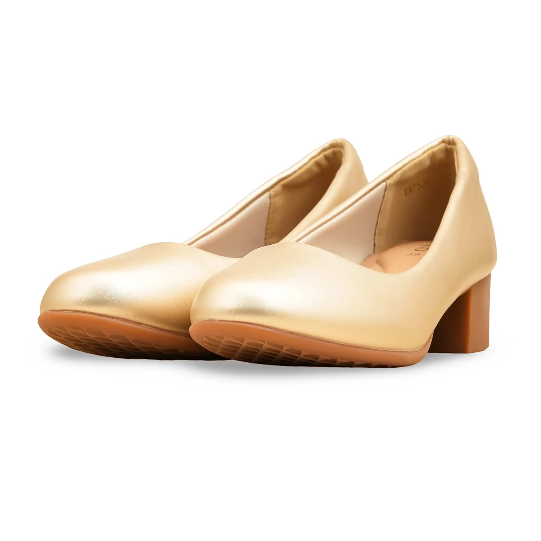 Golden Court Shoes For Women WN7509 - Image 3