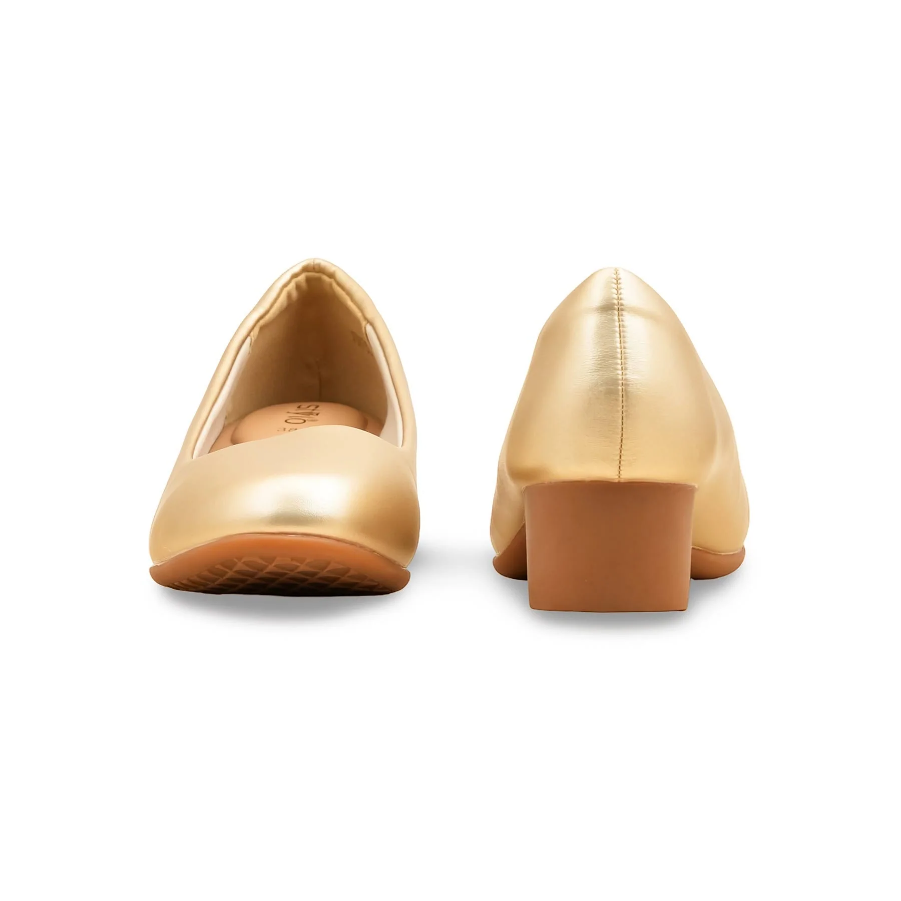 Golden Court Shoes For Women WN7509 - Image 4