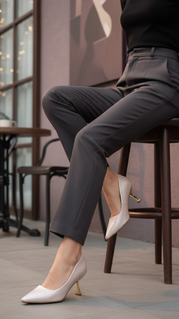 Golden Court Shoes For Women WN7517