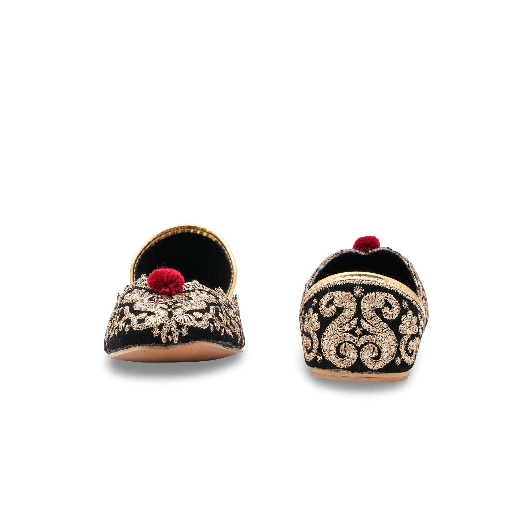Golden Ethnic Khussa For Ladies EC8622 - Image 4