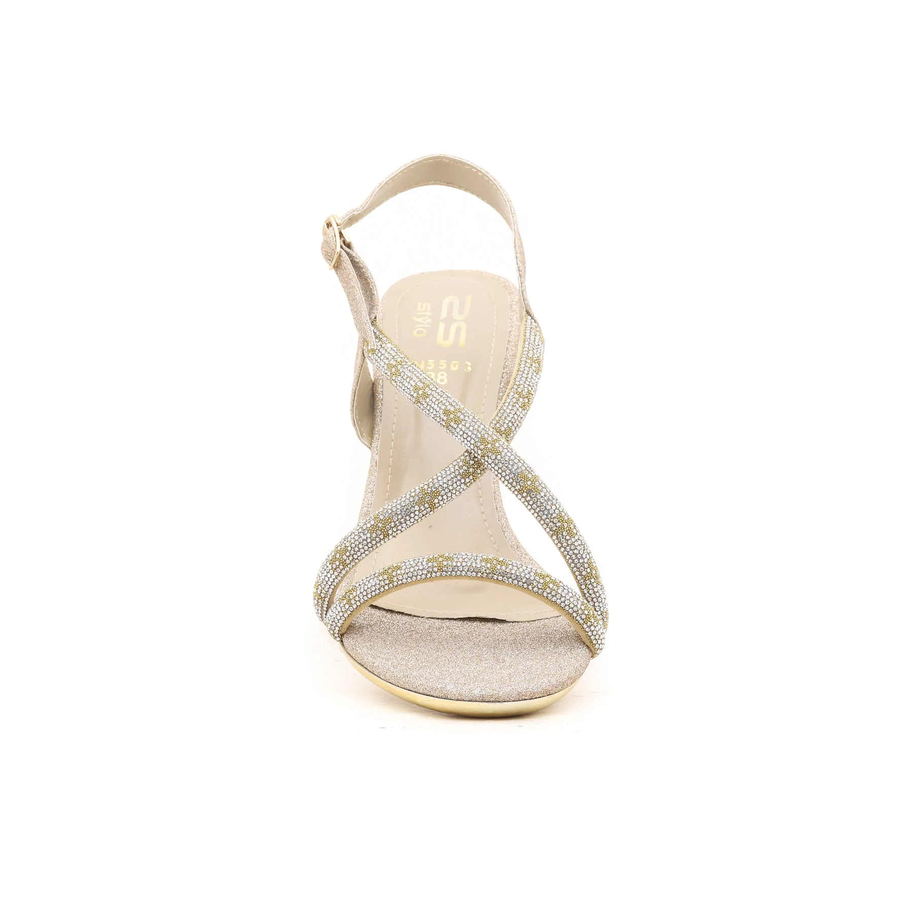 Golden Fancy Bridal Sandal FN5503 - Image 3