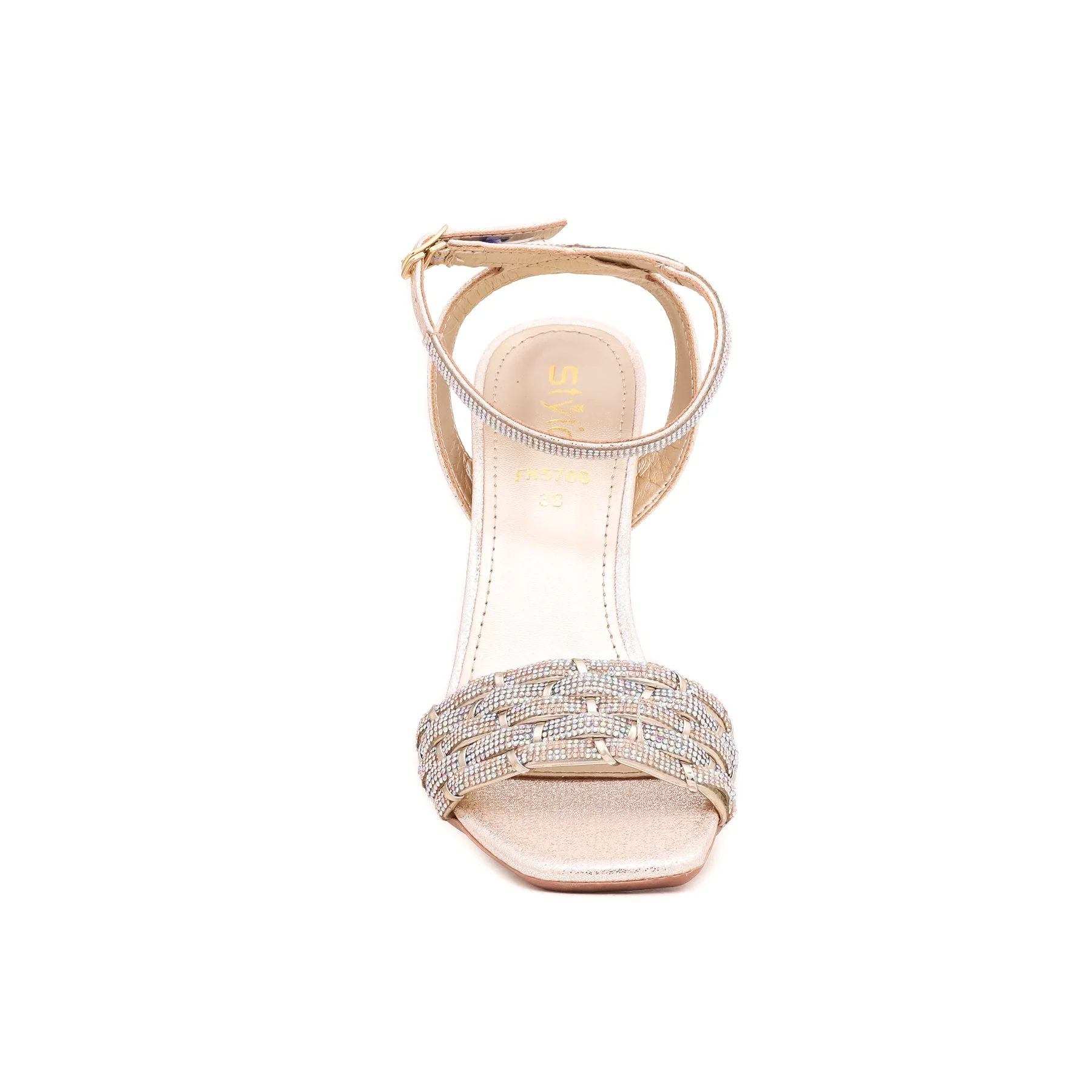 Golden Fancy Bridal Sandal FN5700 - Image 4