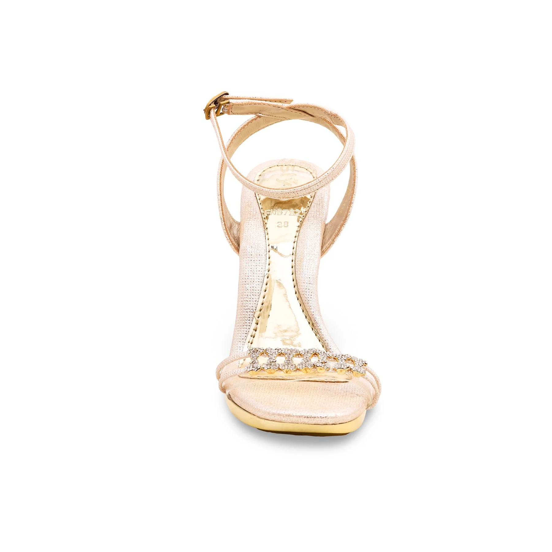 Golden Fancy Bridal Sandal FN5752 - Image 4