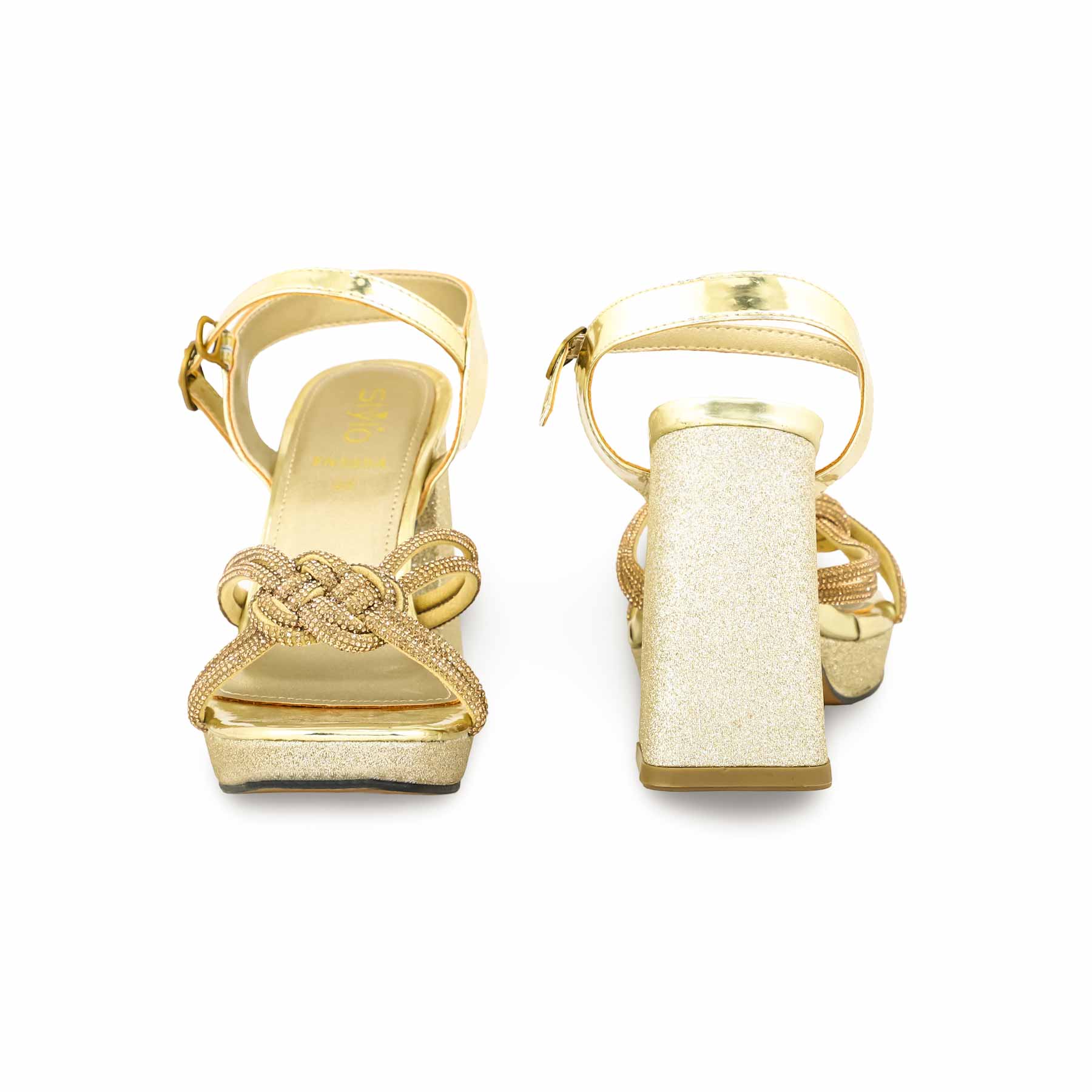Golden Fancy Bridal Sandal FN5884 - Image 3