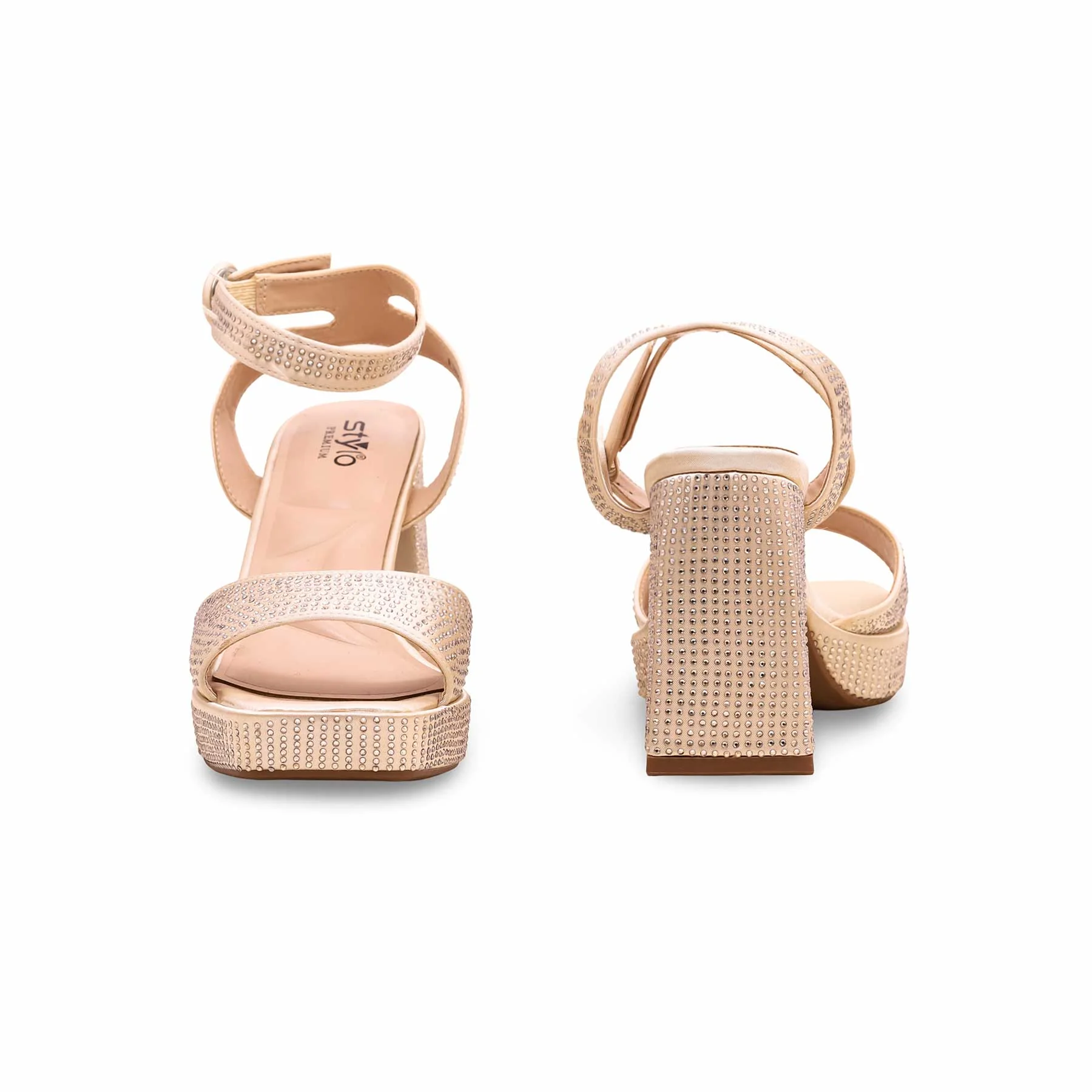 Golden Fancy Bridal Sandal FN5946 - Image 4