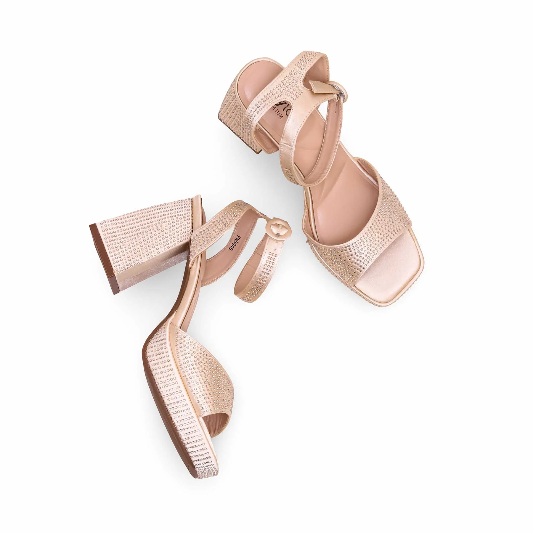 Golden Fancy Bridal Sandal FN5946 - Image 5