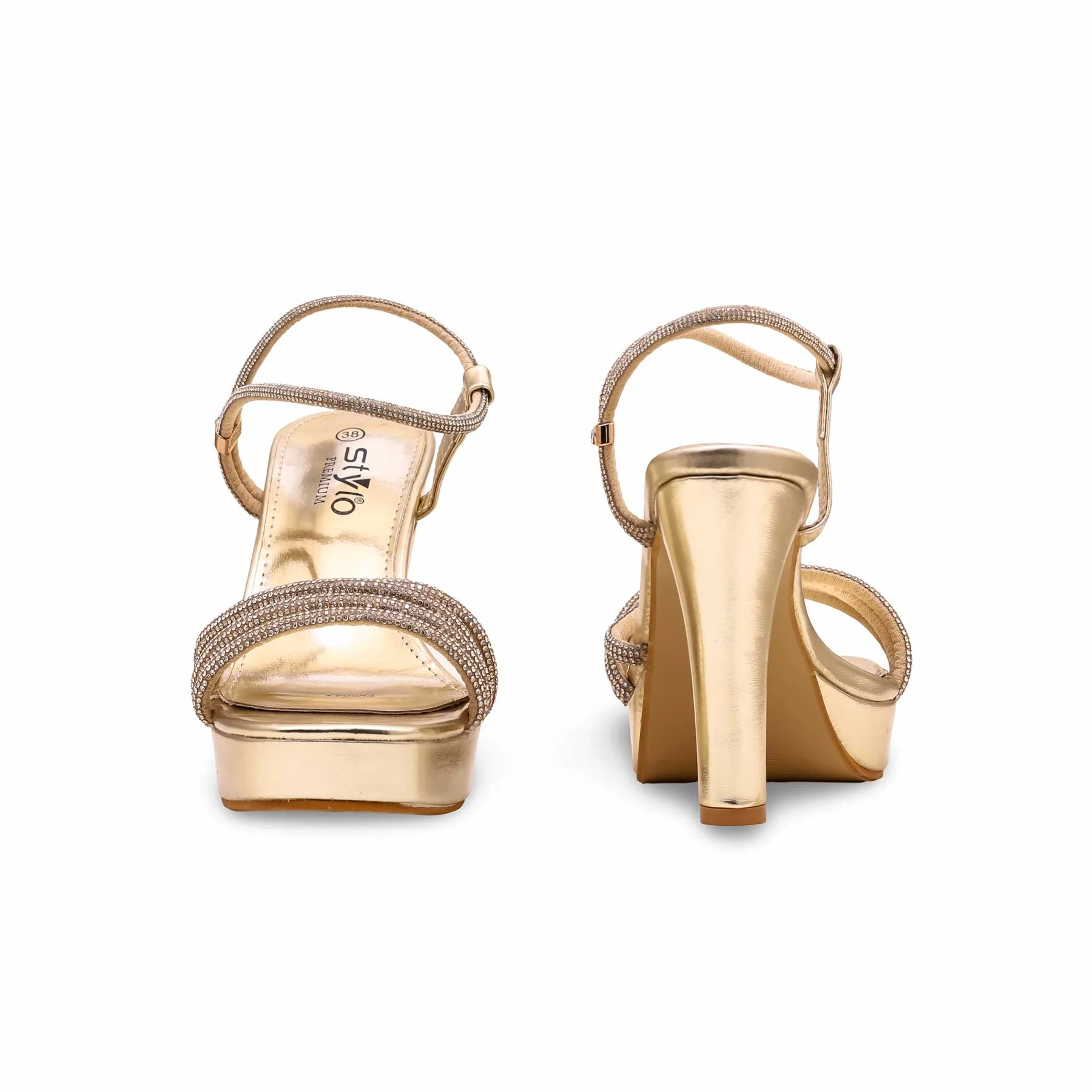 Golden Fancy Bridal Sandal FN5947 - Image 3