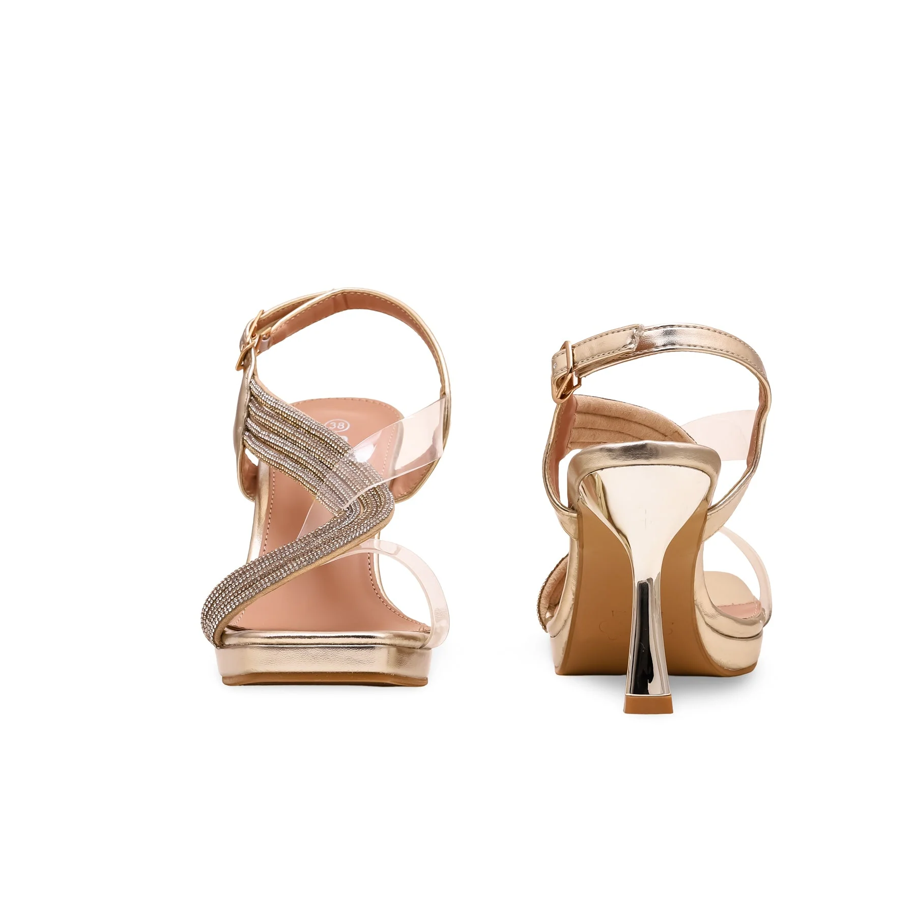 Golden Fancy Bridal Sandal FN5951 - Image 4