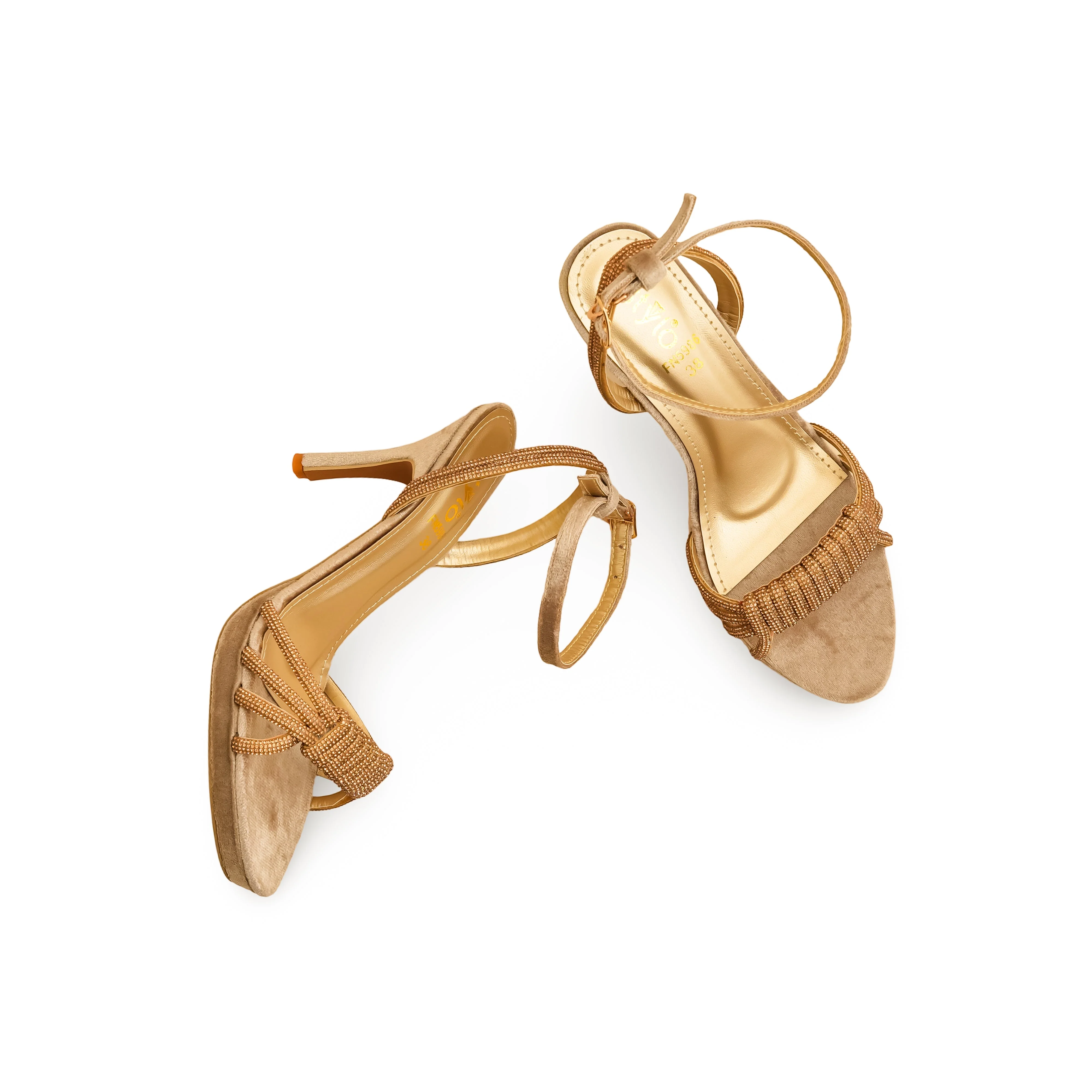 Golden Fancy Bridal Sandal FN5986 - Image 5