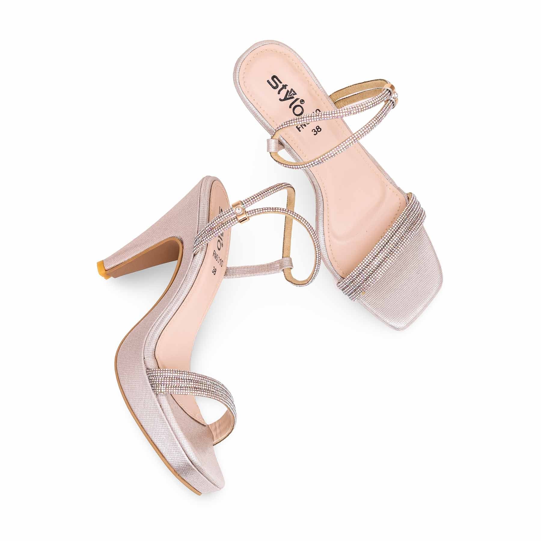 Golden Fancy Bridal Sandal FN6010 - Image 5