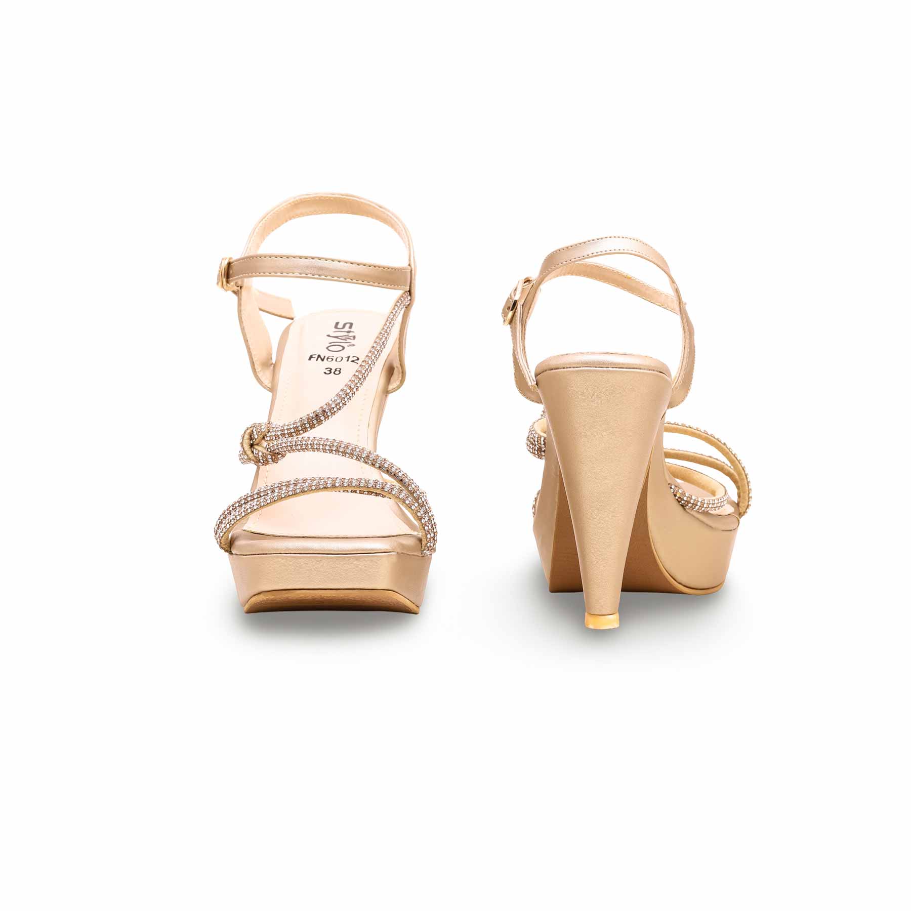 Golden Fancy Bridal Sandal FN6012 - Image 4