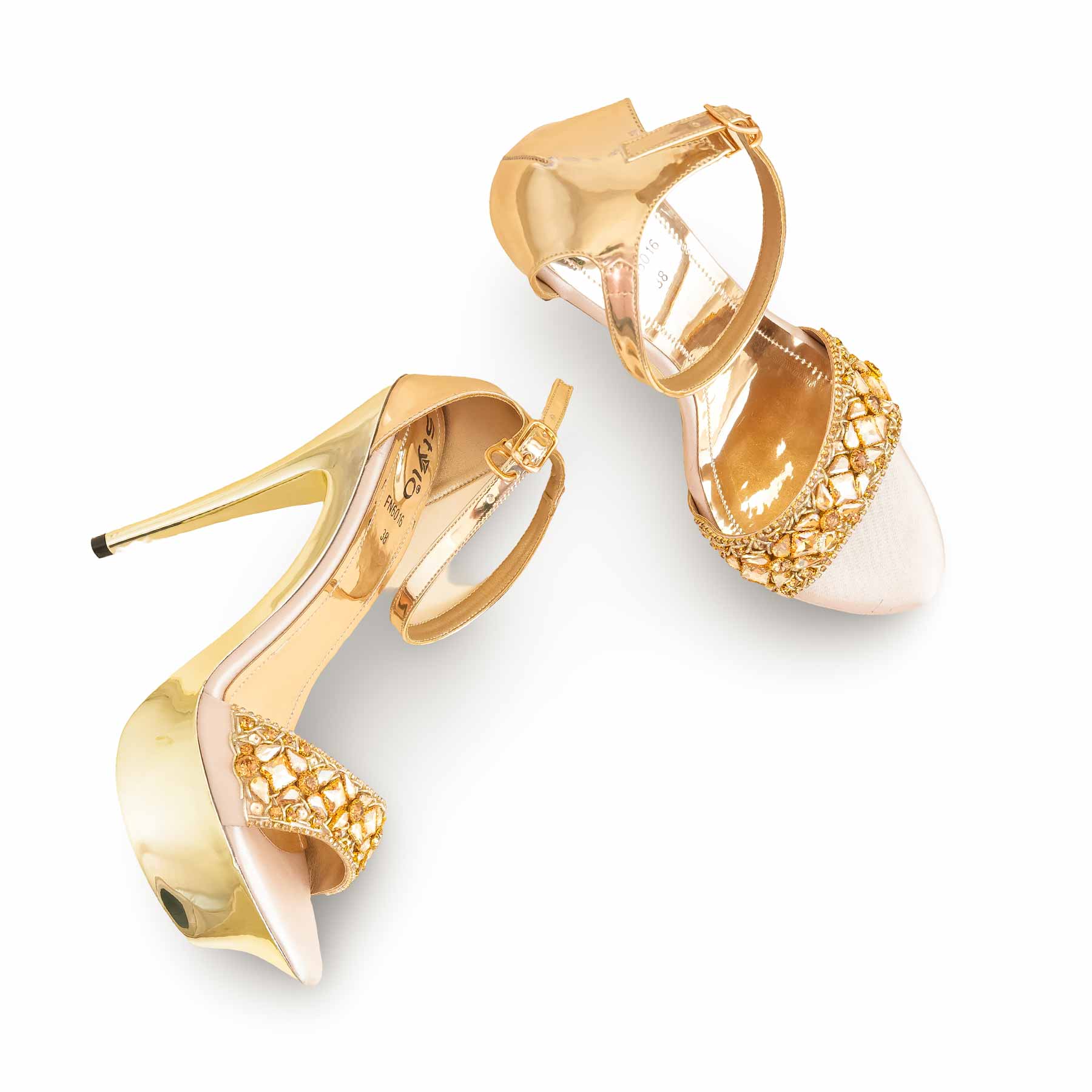 Golden Fancy Bridal Sandal FN6016 - Image 5