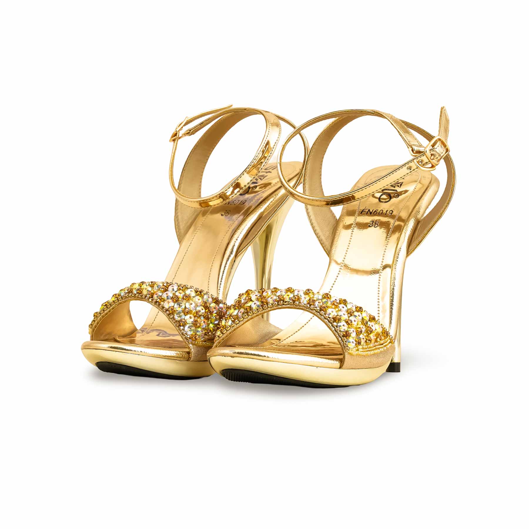 Golden Fancy Bridal Sandal FN6019 - Image 3