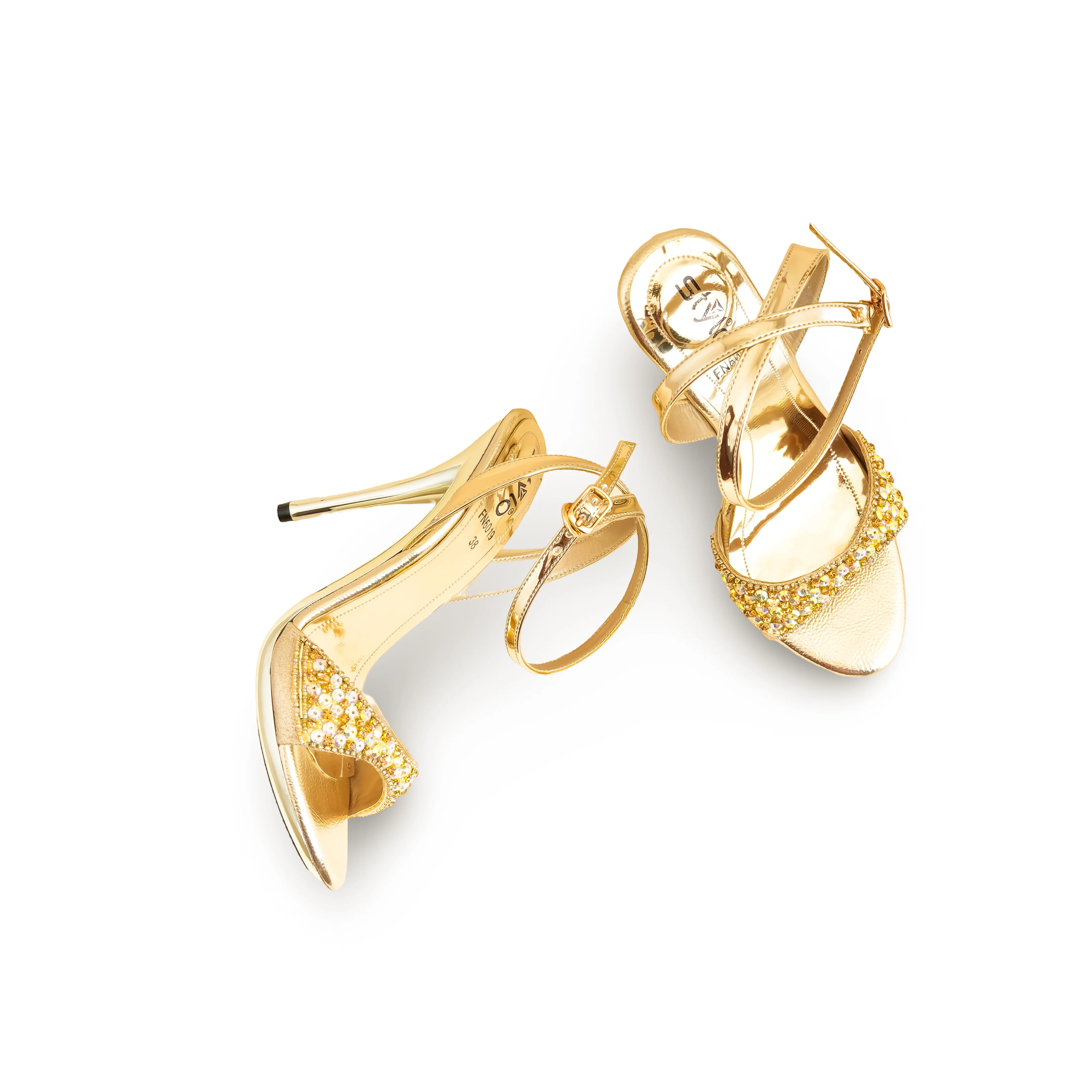 Golden Fancy Bridal Sandal FN6019 - Image 5