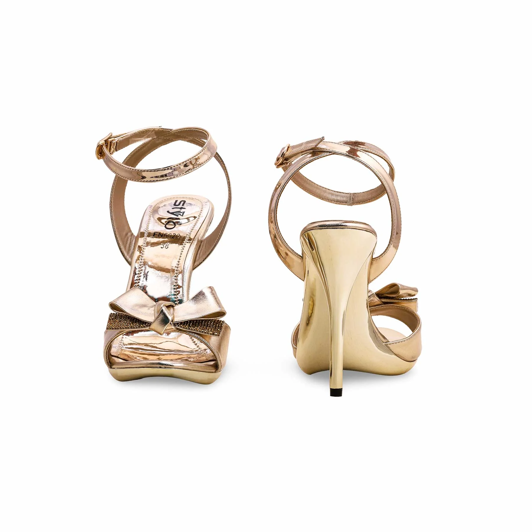 Golden Fancy Bridal Sandal FN6020 - Image 4