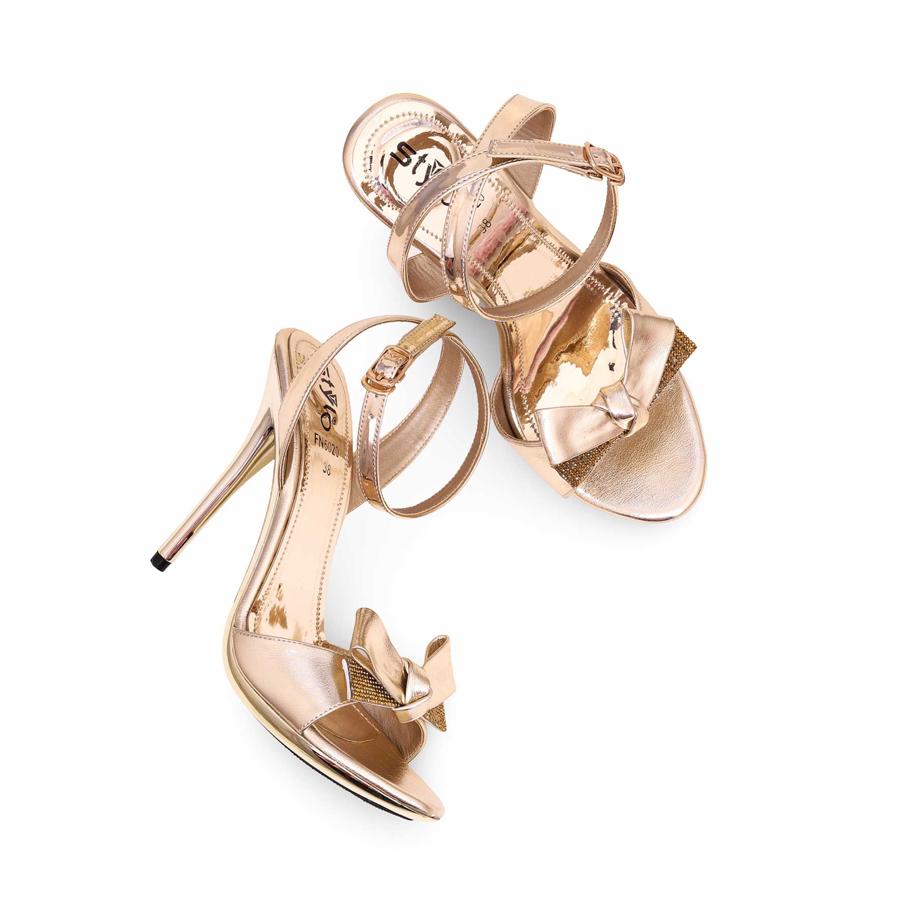 Golden Fancy Bridal Sandal FN6020 - Image 5