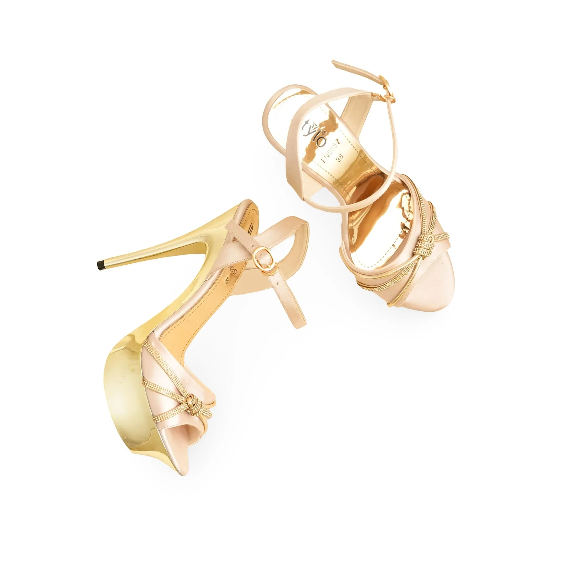 Golden Fancy Bridal Sandal FN6057 - Image 5