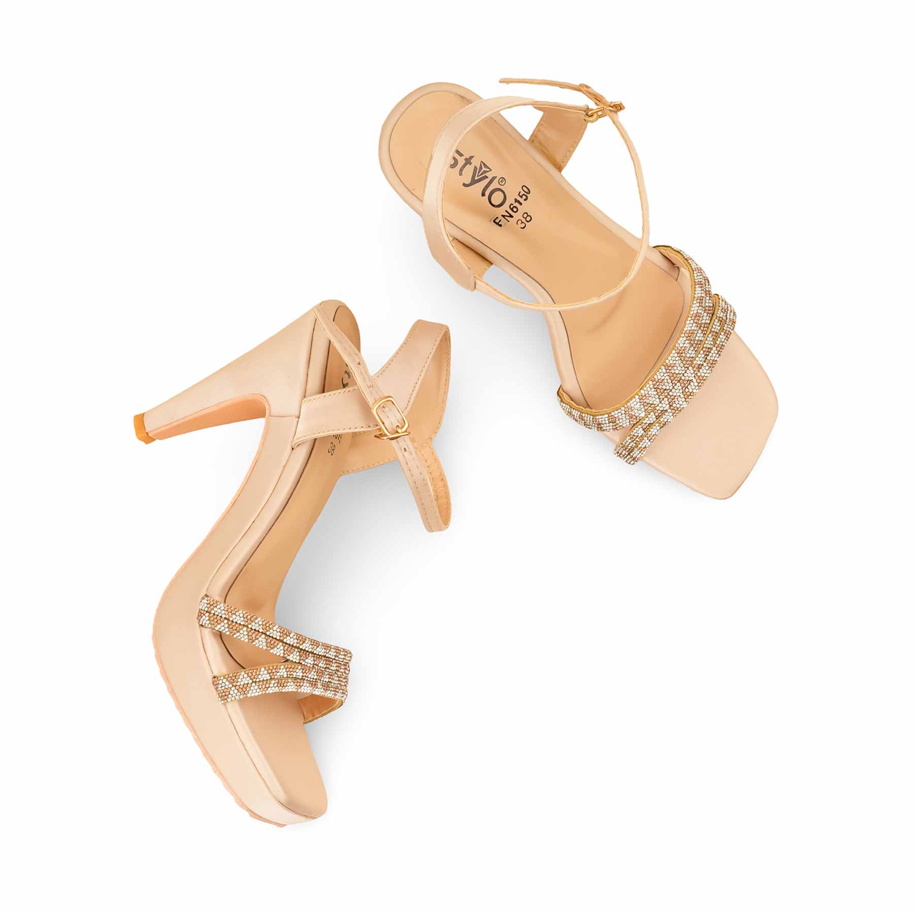 Golden Fancy Bridal Sandal FN6150 - Image 5