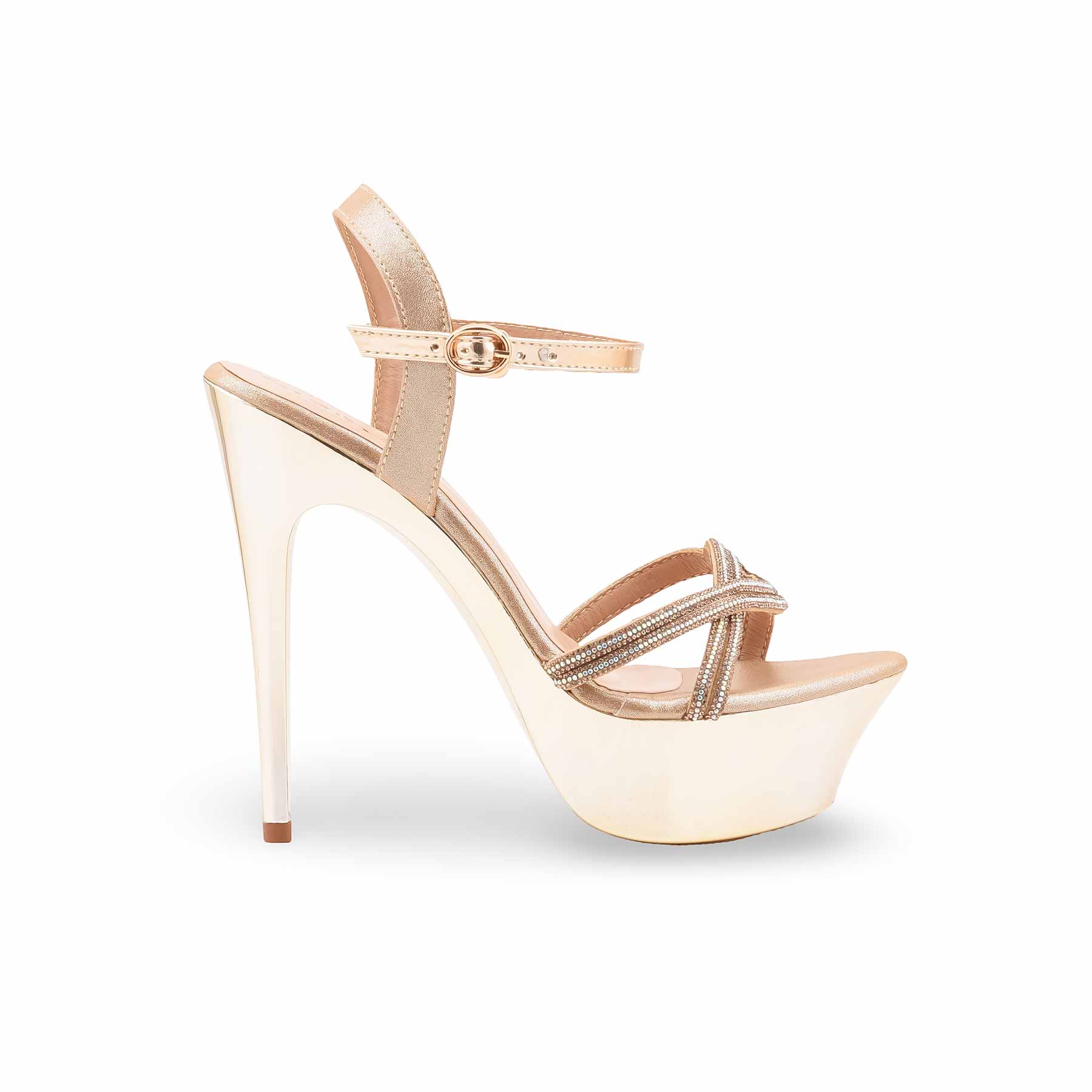Golden Fancy Bridal Sandal FN6215 - Image 2