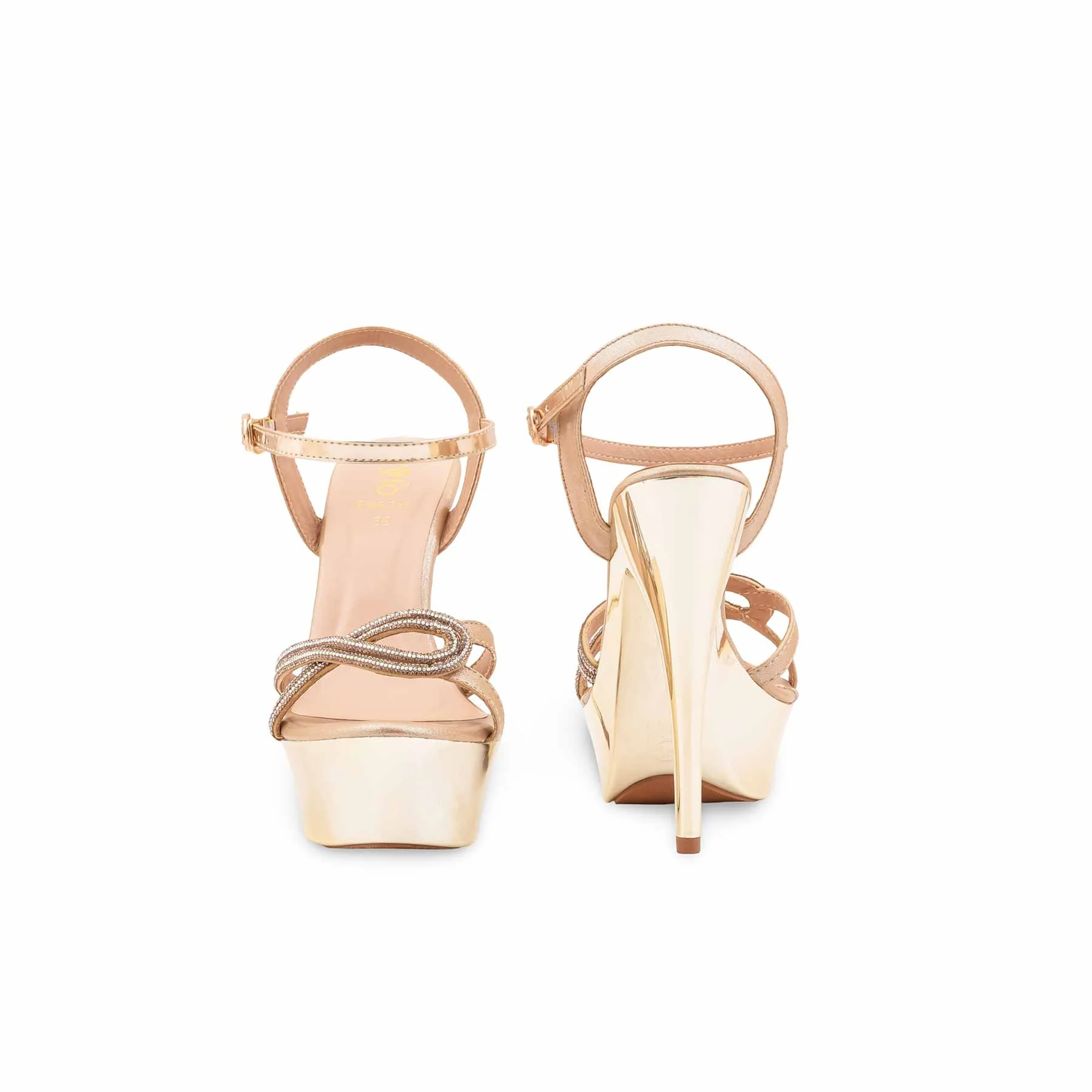 Golden Fancy Bridal Sandal FN6215 - Image 4