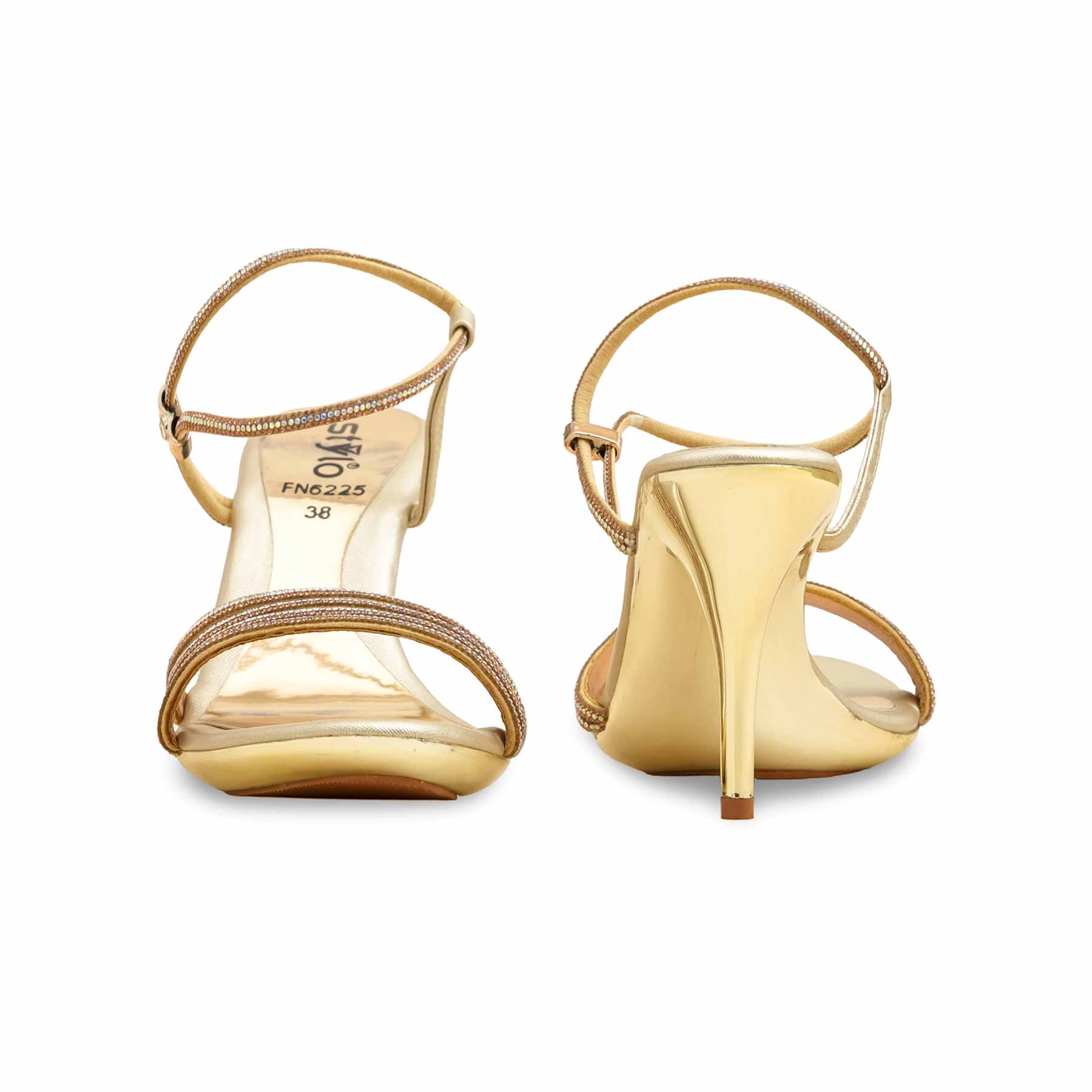 Golden Fancy Bridal Sandal FN6225 - Image 4
