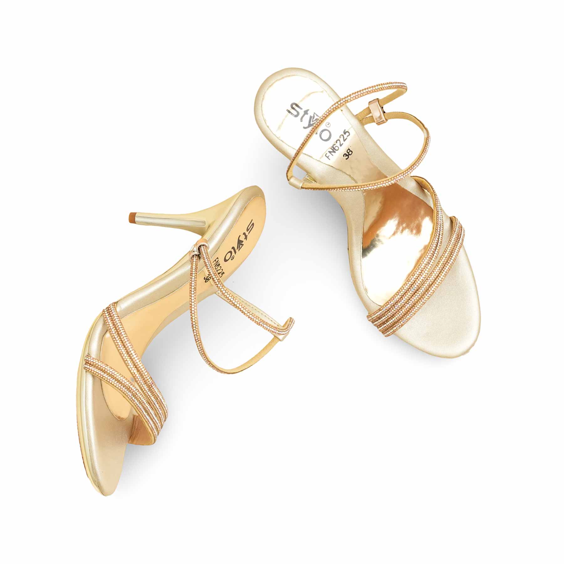 Golden Fancy Bridal Sandal FN6225 - Image 5