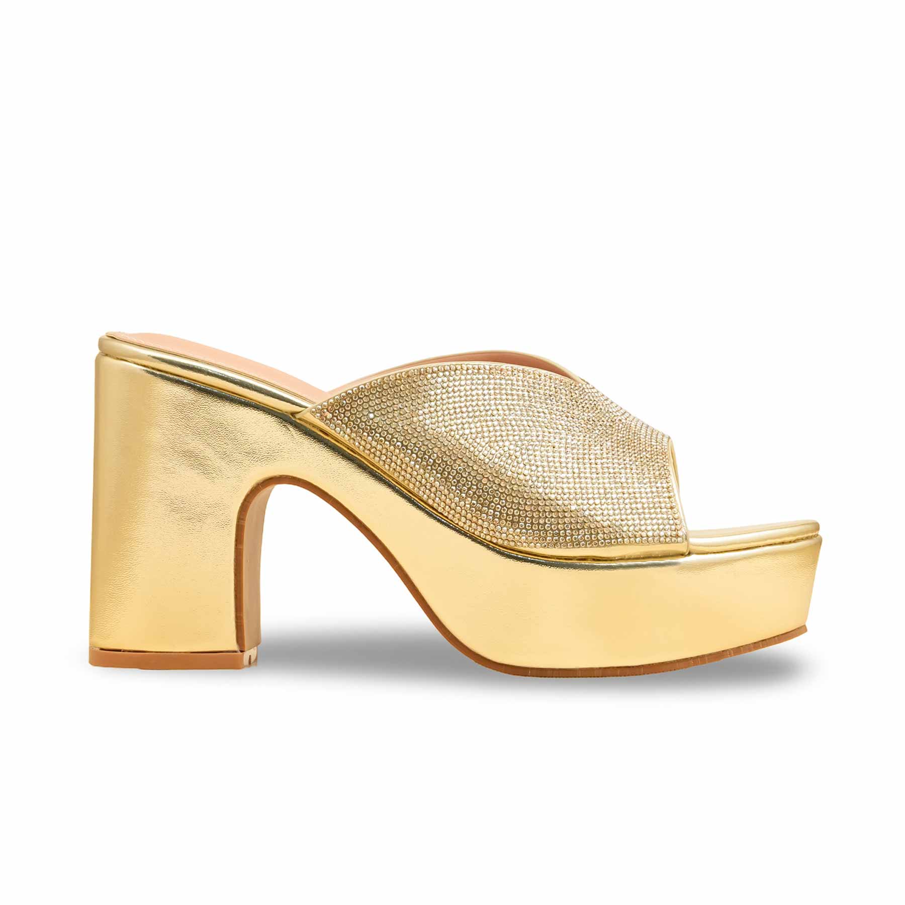Golden Fancy Bridal Sandal FN6234 - Image 3