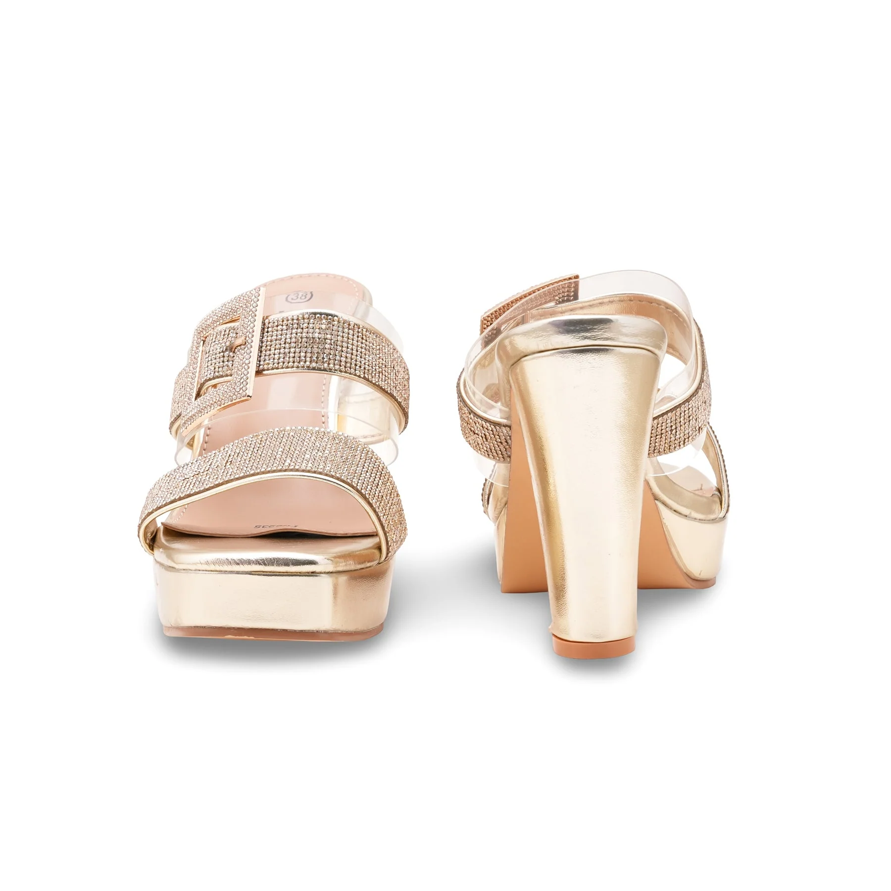 Golden Fancy Bridal Sandal FN6235 - Image 4