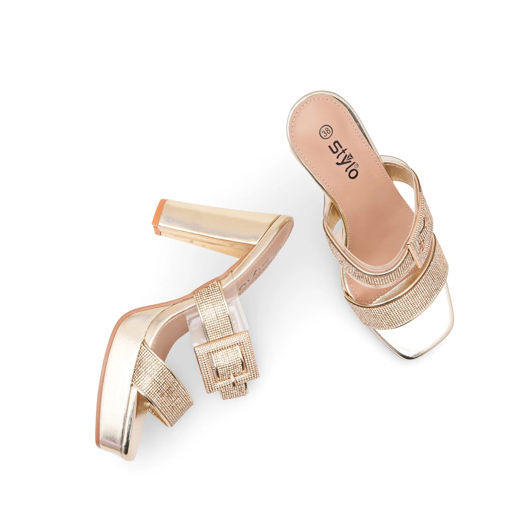 Golden Fancy Bridal Sandal FN6235 - Image 5