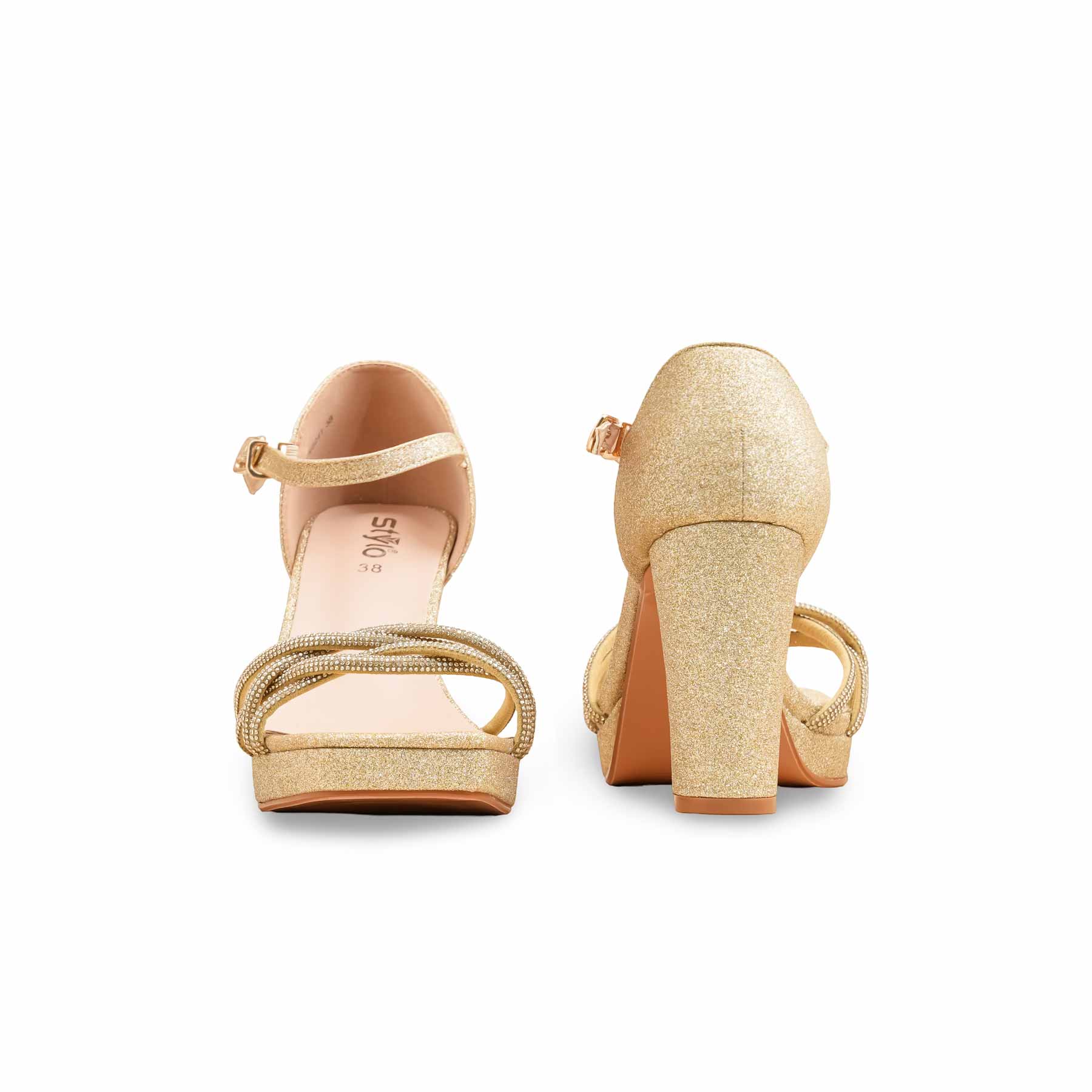Golden Fancy Bridal Sandal FN6241 - Image 4