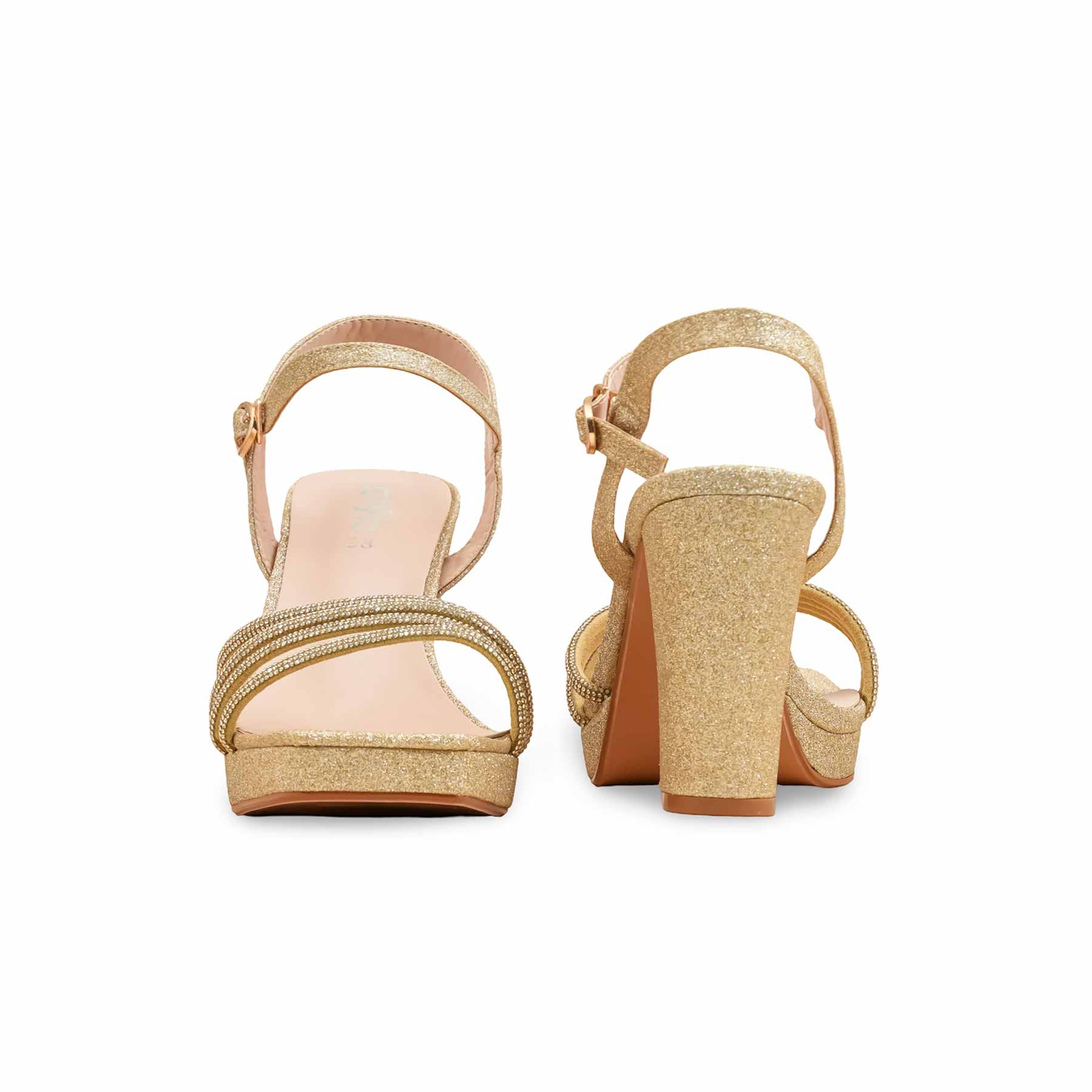 Golden Fancy Bridal Sandal FN6243 - Image 4