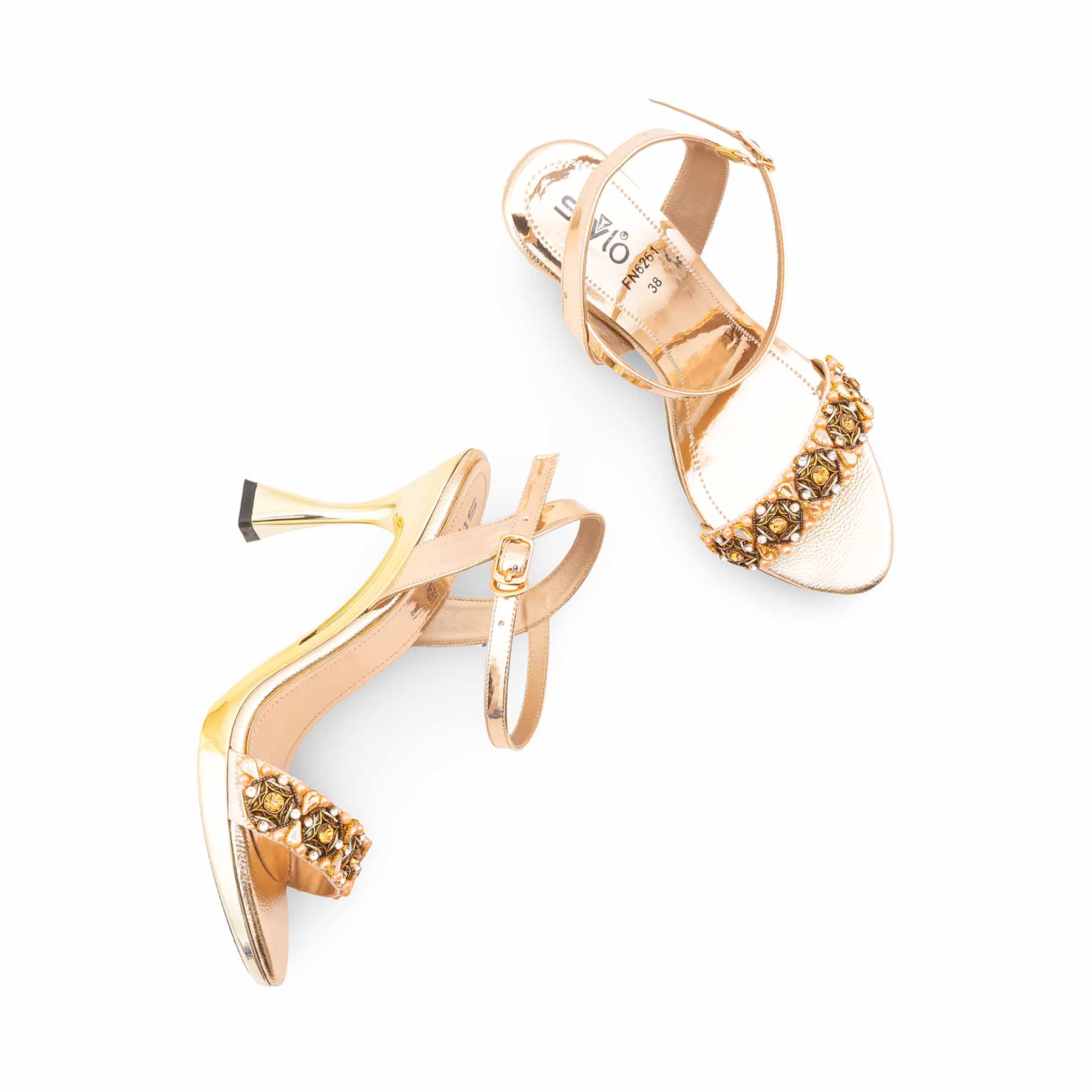 Golden Fancy Bridal Sandal FN6261 - Image 5