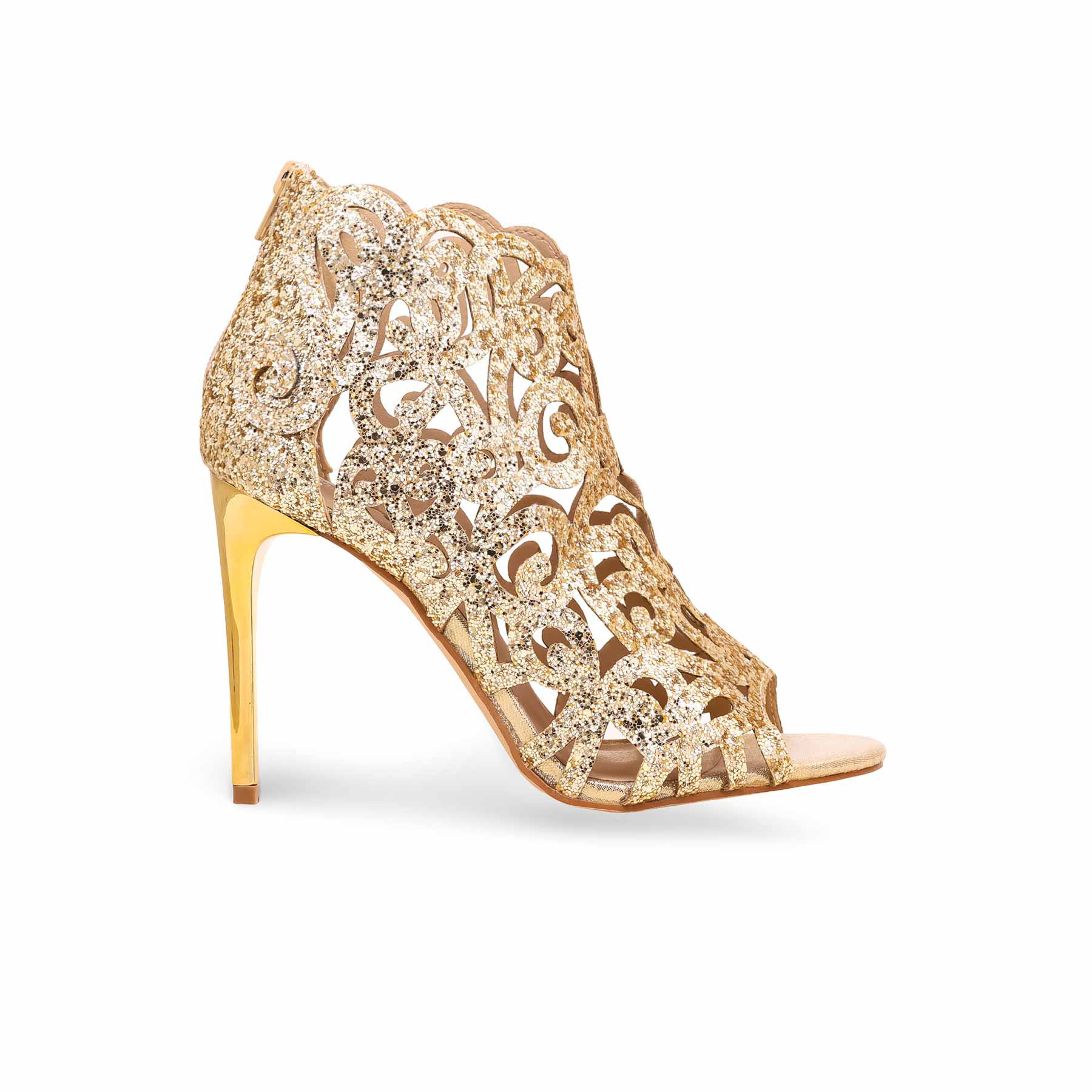 Golden Fancy Bridal Sandal FN5944 - Image 2