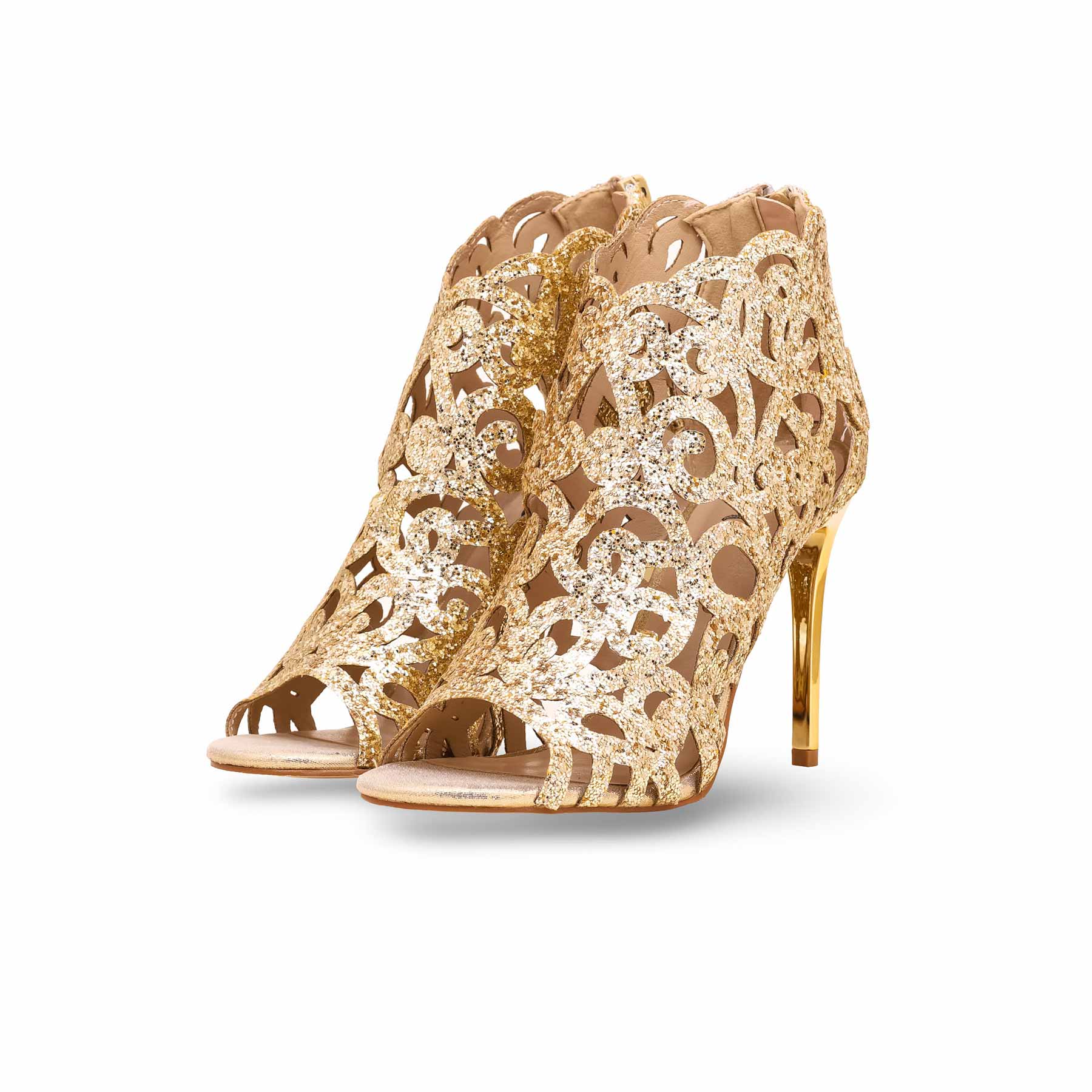 Golden Fancy Bridal Sandal FN5944 - Image 3