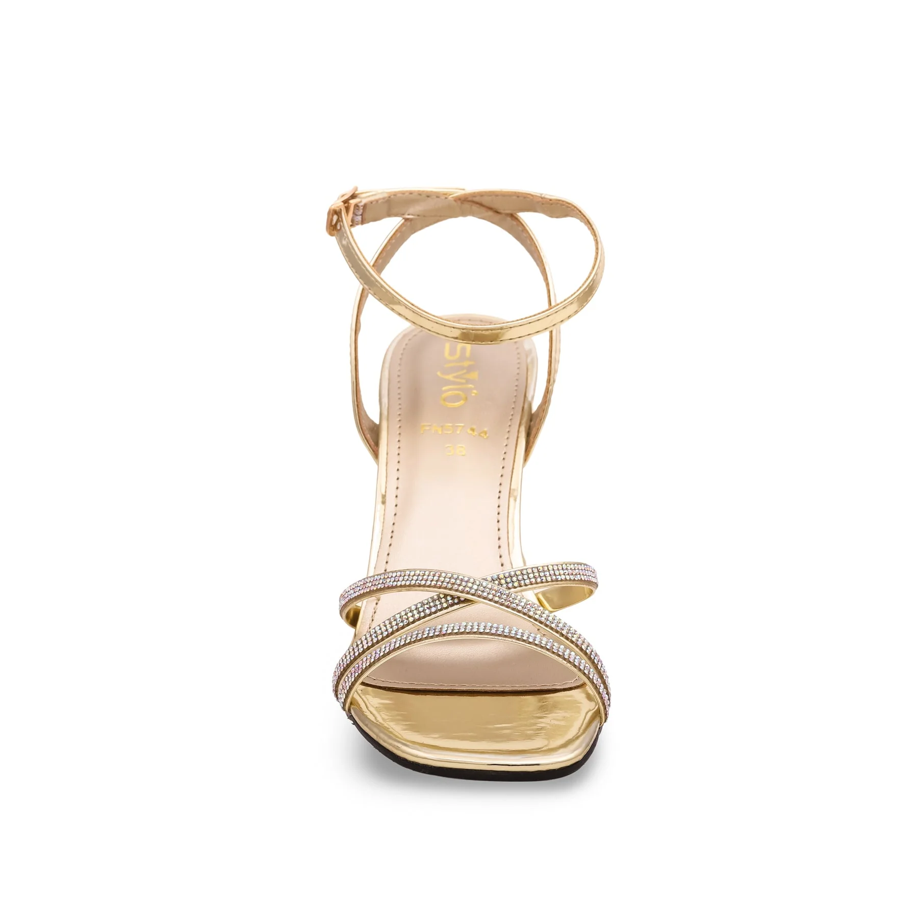 Golden Fancy Bridal Sandal FN5744 - Image 3