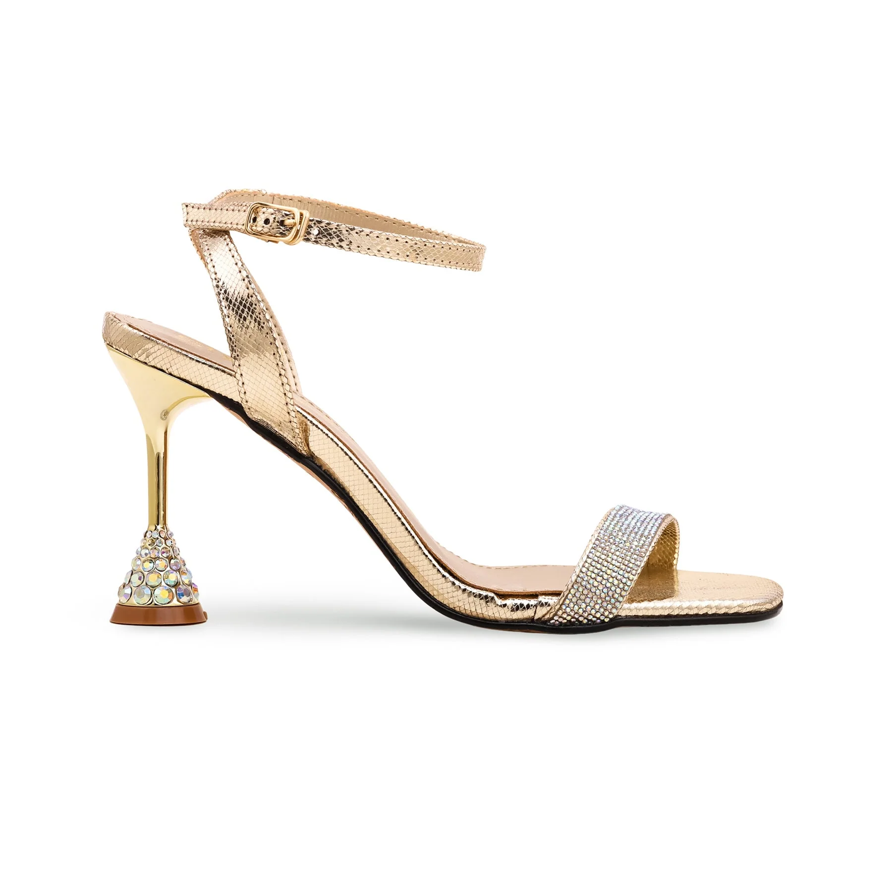 Golden Fancy Bridal Sandal FN5760 - Image 2
