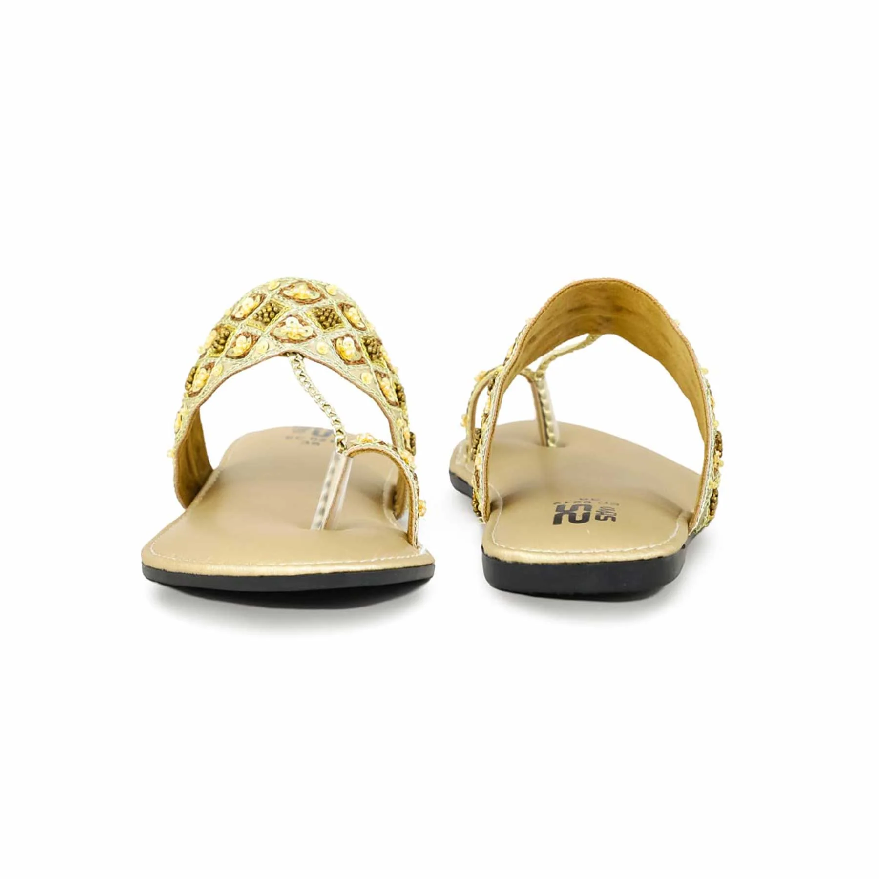 Golden Fancy Chappal EC0212 - Image 4
