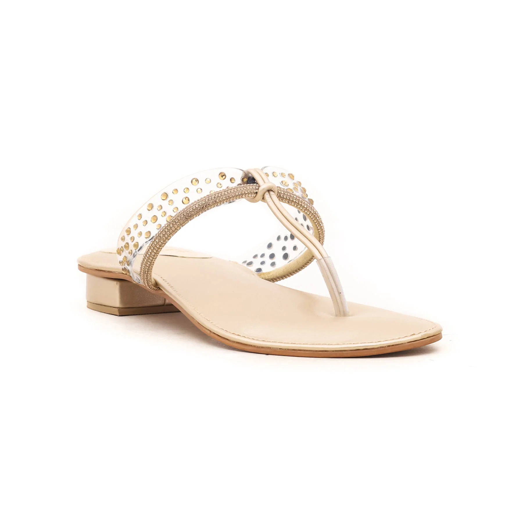Golden Fancy Chappal FN0582 - Image 2