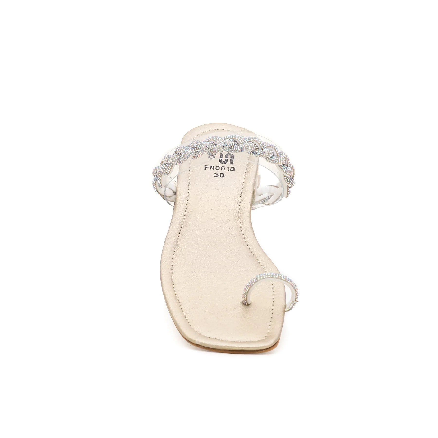 Golden Fancy Chappal FN0618 - Image 3