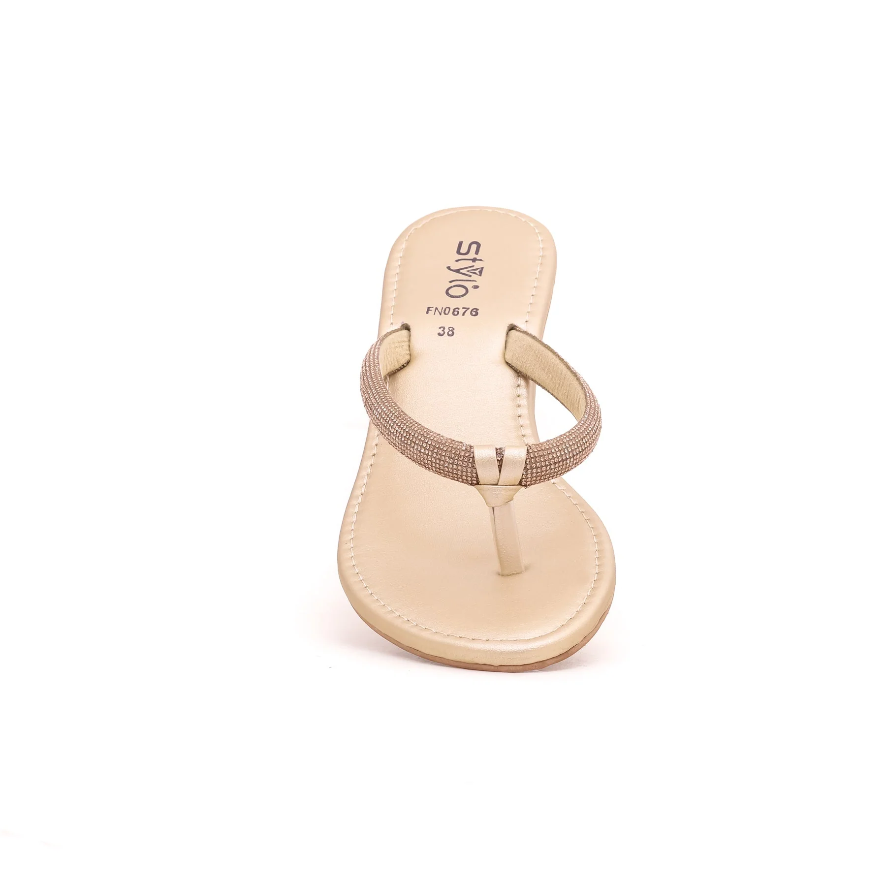 Golden Fancy Chappal FN0676 - Image 3