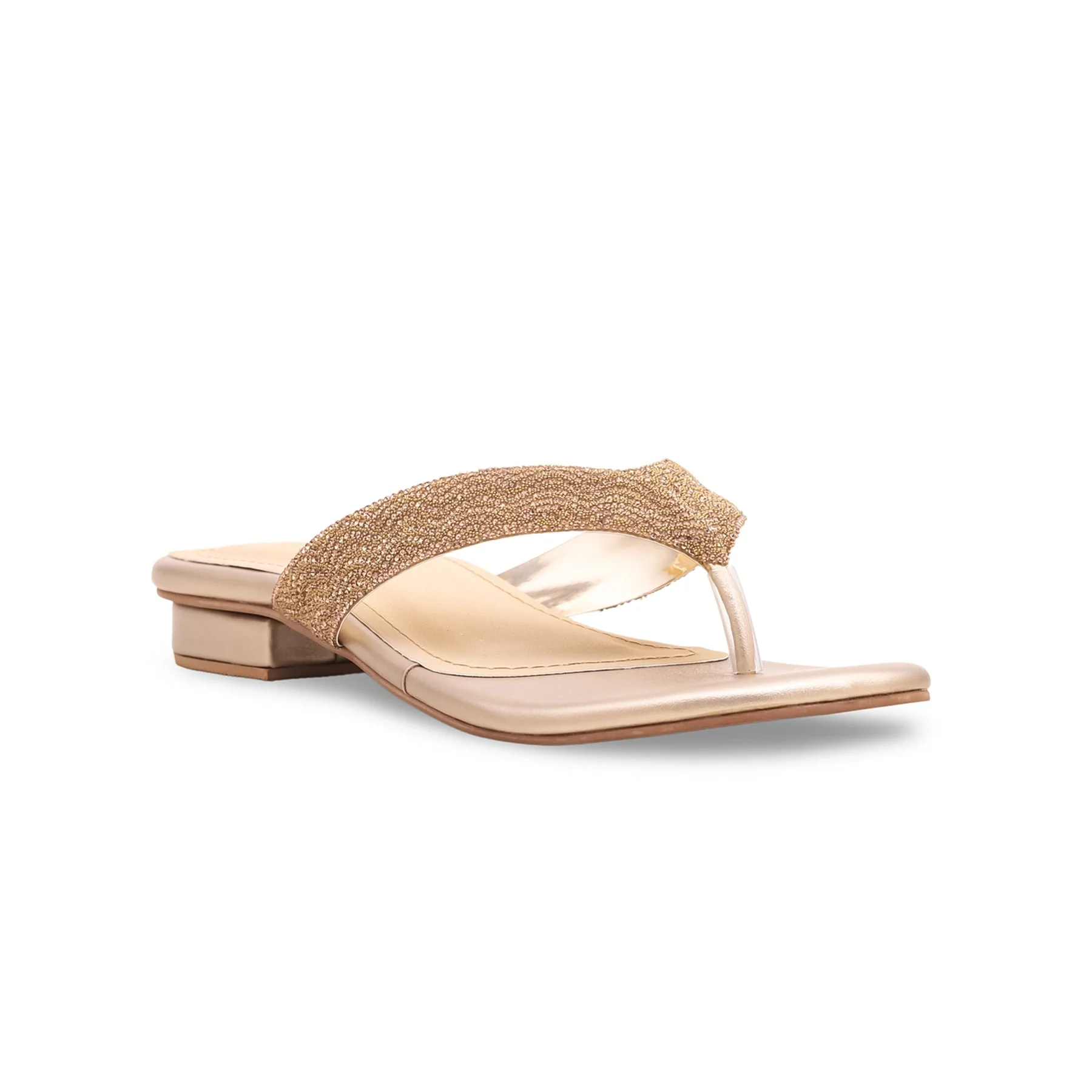 Golden Fancy Chappal FN0690 - Image 2