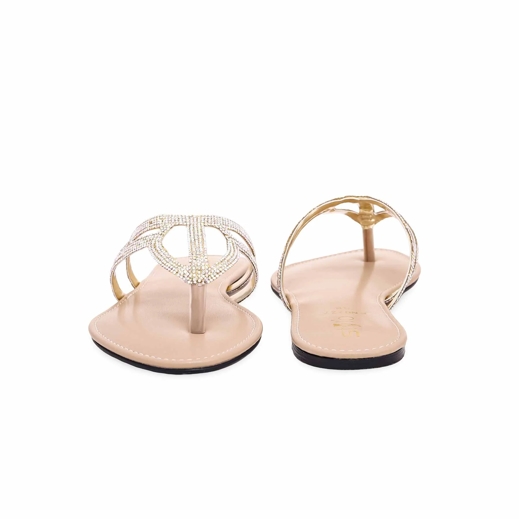 Golden Fancy Chappal FN0727 - Image 3