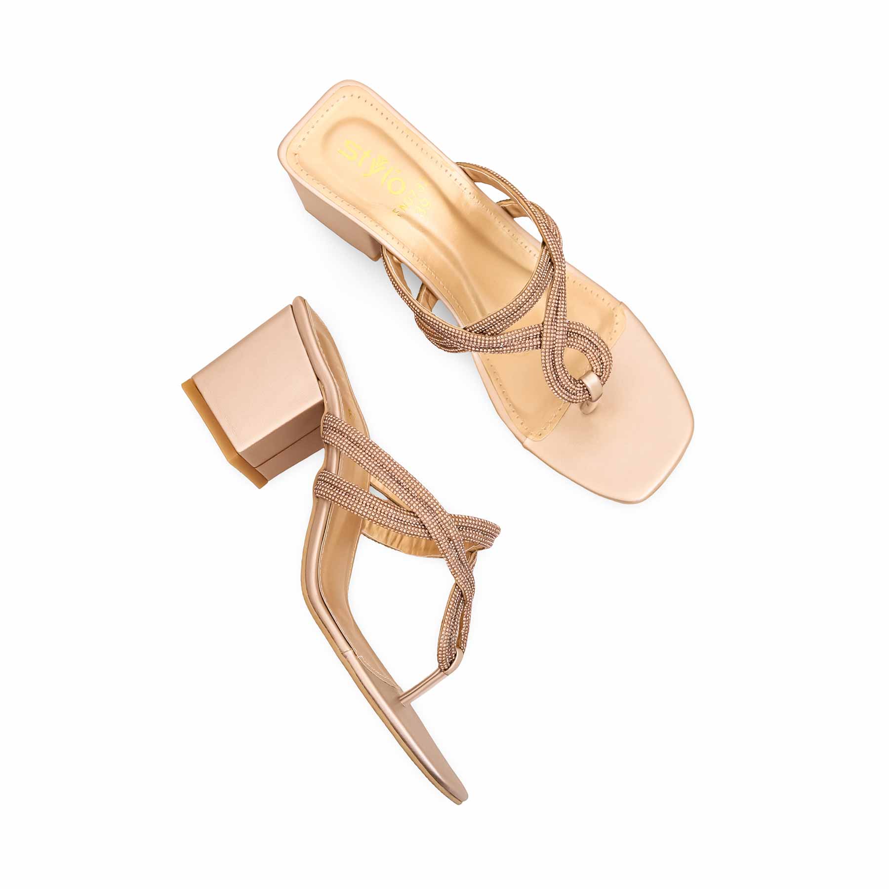 Golden Fancy Chappal FN0732 - Image 4
