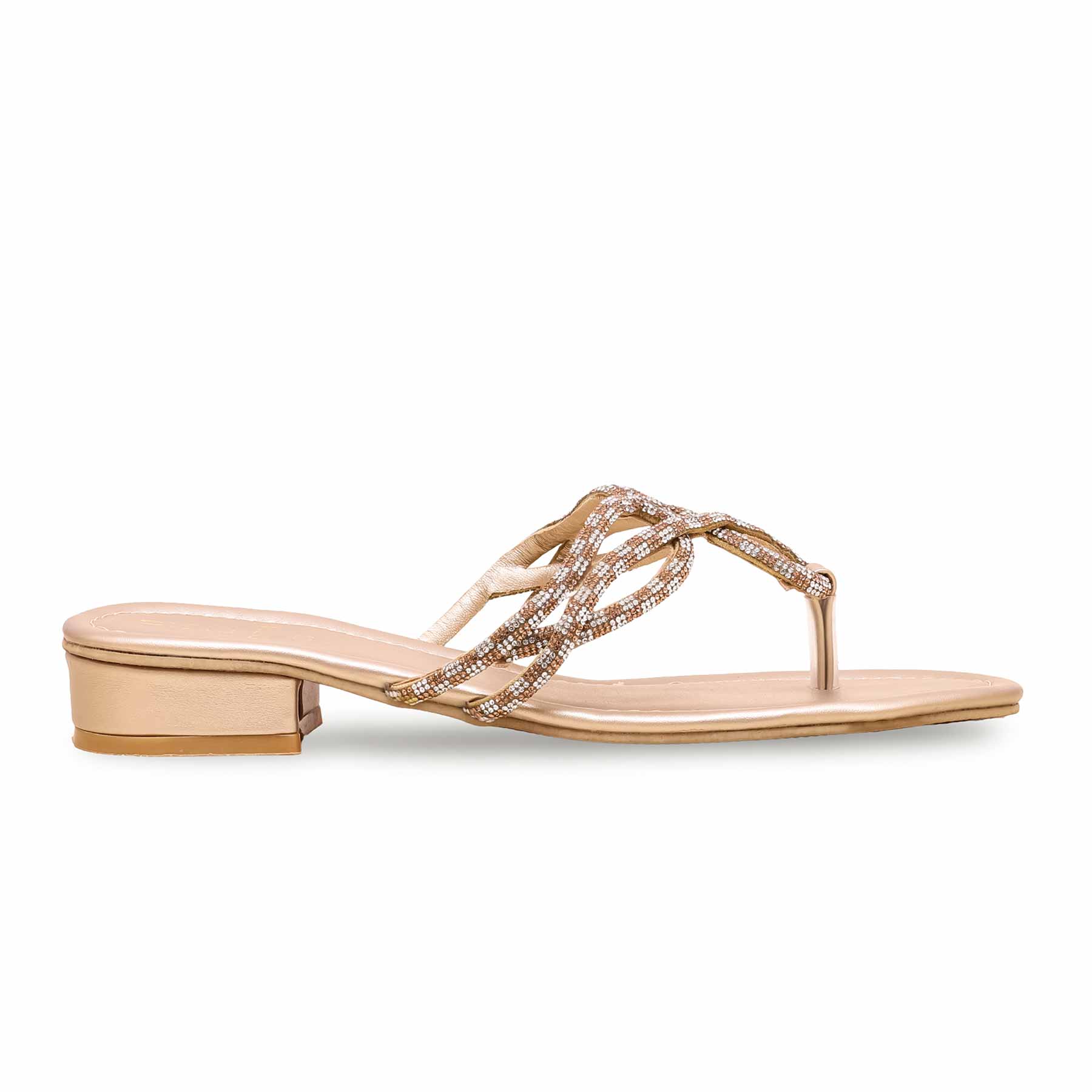 Golden Fancy Chappal FN0744 - Image 2